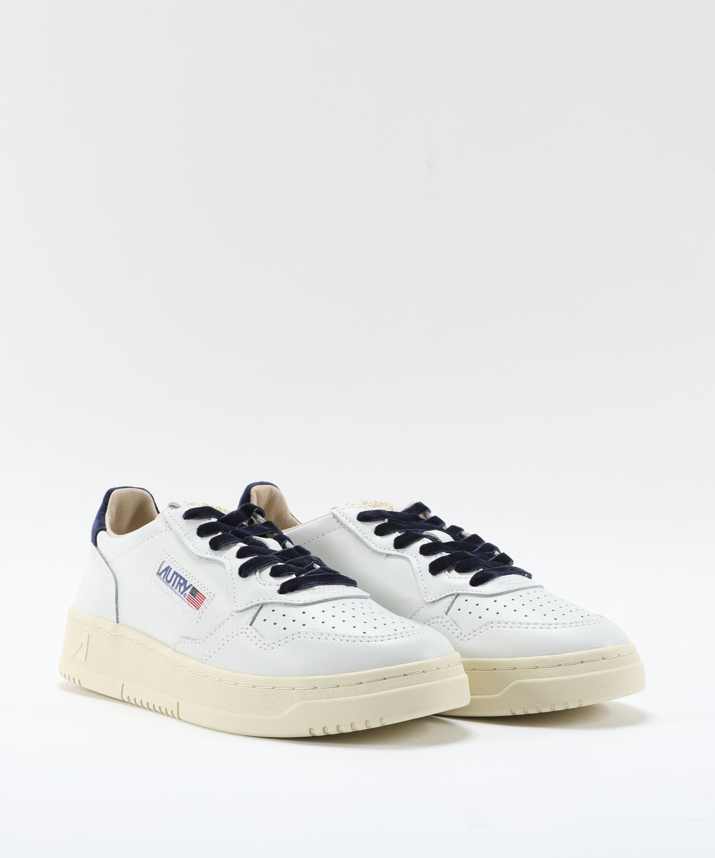 AUTRY MEDAGLIA AUTRY SNEAKERS FEMMINILI IN PELLE  BIANCA E BLU