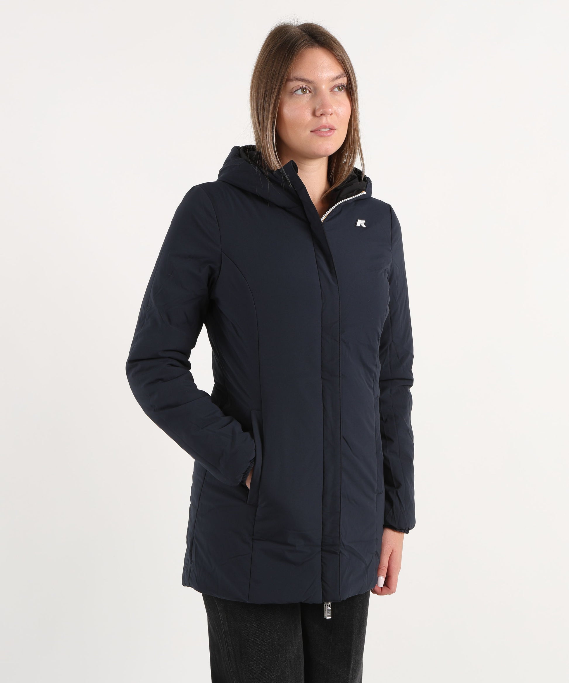 Jackets K-WAY  denise st warm double Nero/blu | K-WAY