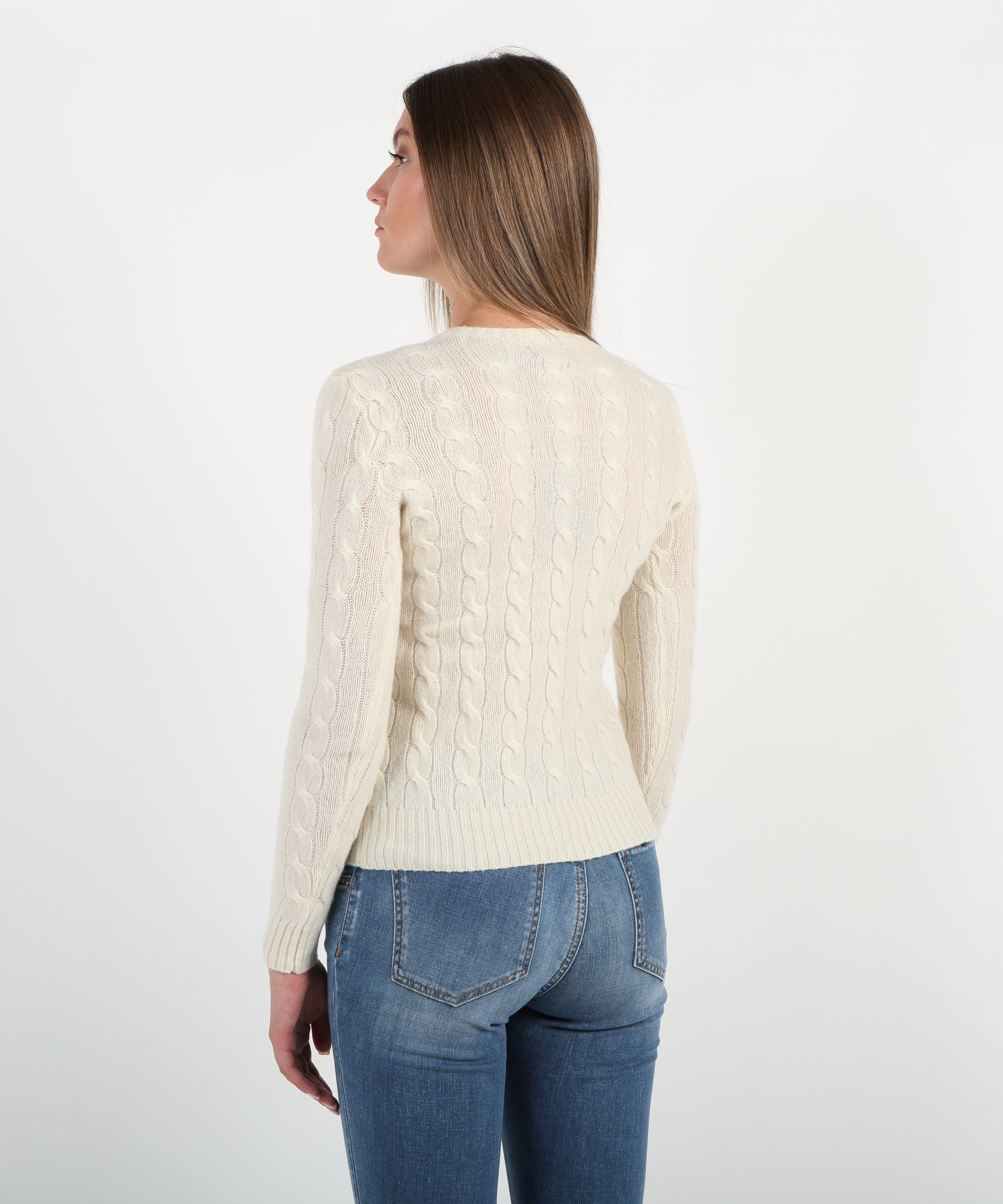 Pullover POLO RALPH LAUREN Pullover a treccia Crema | POLO RALPH LAUREN