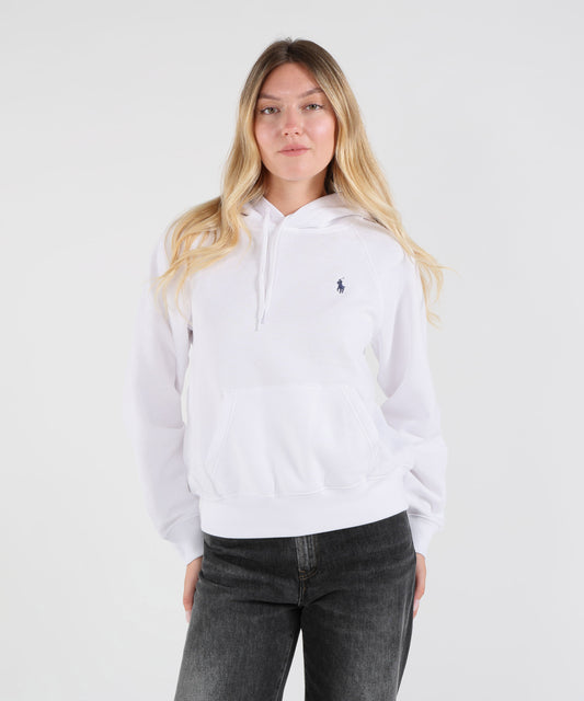 Felpe POLO RALPH LAUREN Felpa in Pile di Cotone con Cappuccio Bianco | POLO RALPH LAUREN