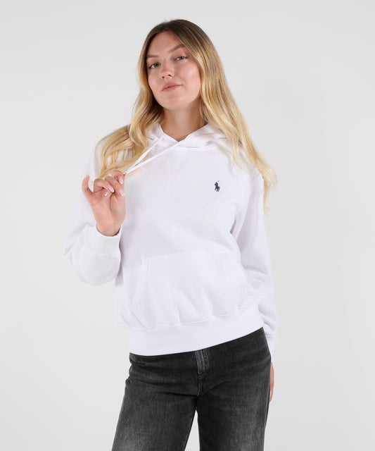Felpe POLO RALPH LAUREN Felpa in Pile di Cotone con Cappuccio Bianco | POLO RALPH LAUREN