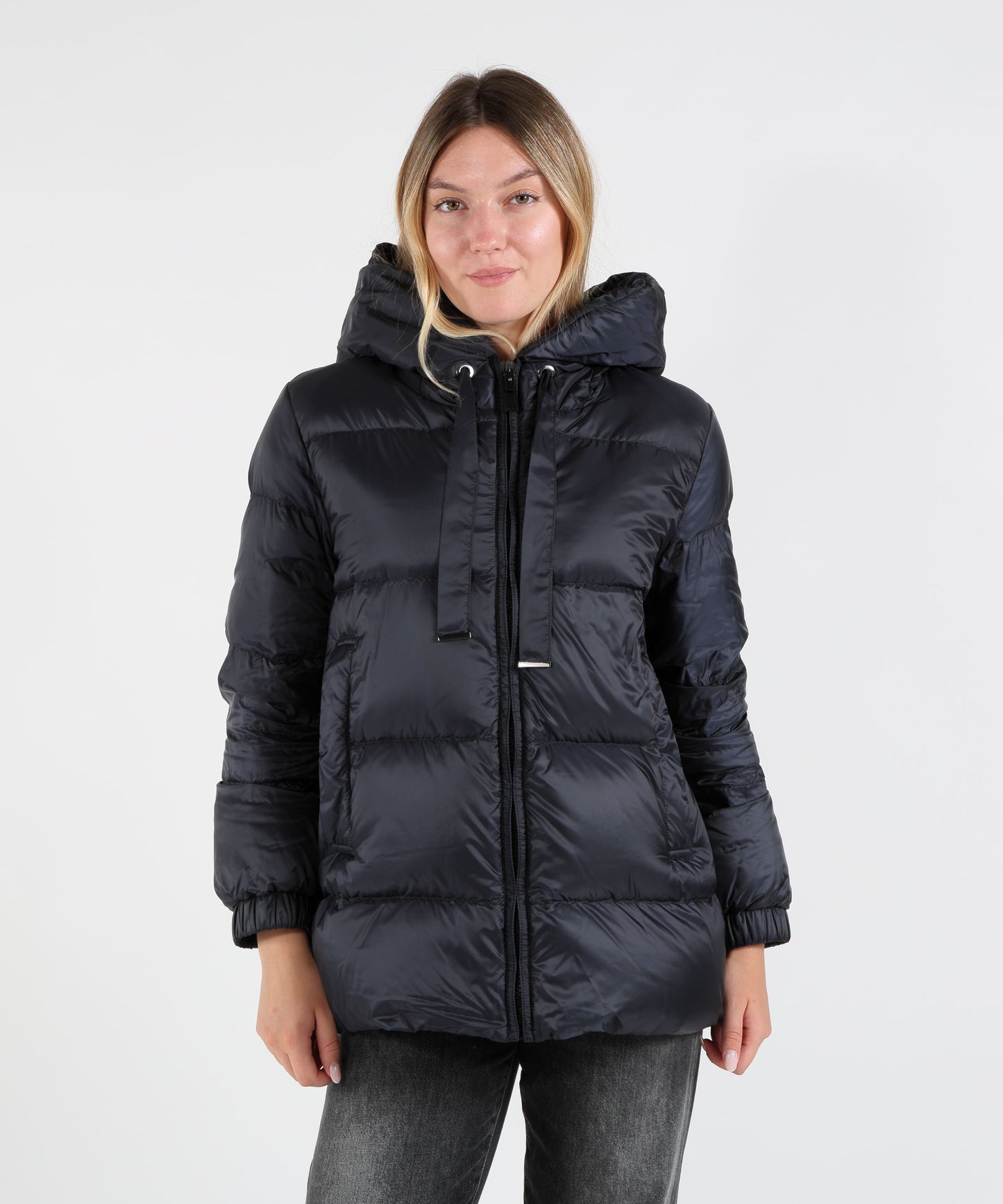 MAX MARA THE CUBE Giacca Imbottita Corta Trapuntata con Cappuccio