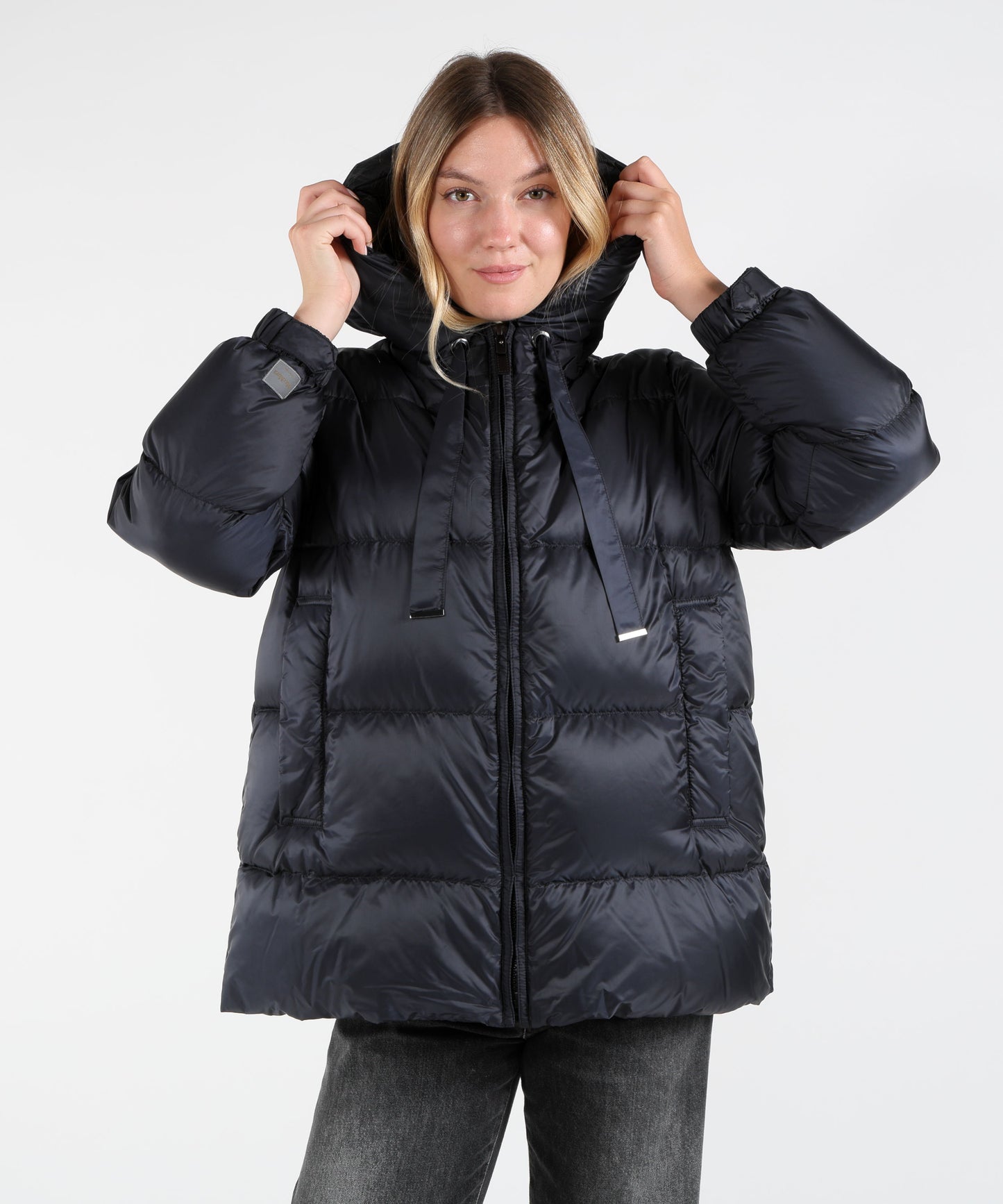 MAX MARA THE CUBE Giacca Imbottita Corta Trapuntata con Cappuccio