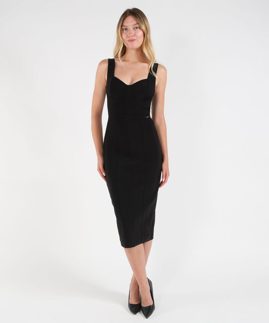 Abiti ELISABETTA FRANCHI Abito in scuba Nero | ELISABETTA FRANCHI