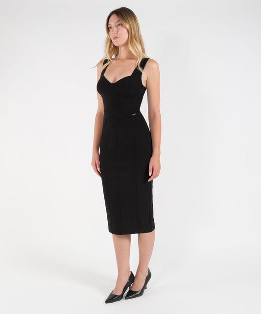 Abiti ELISABETTA FRANCHI Abito in scuba Nero | ELISABETTA FRANCHI