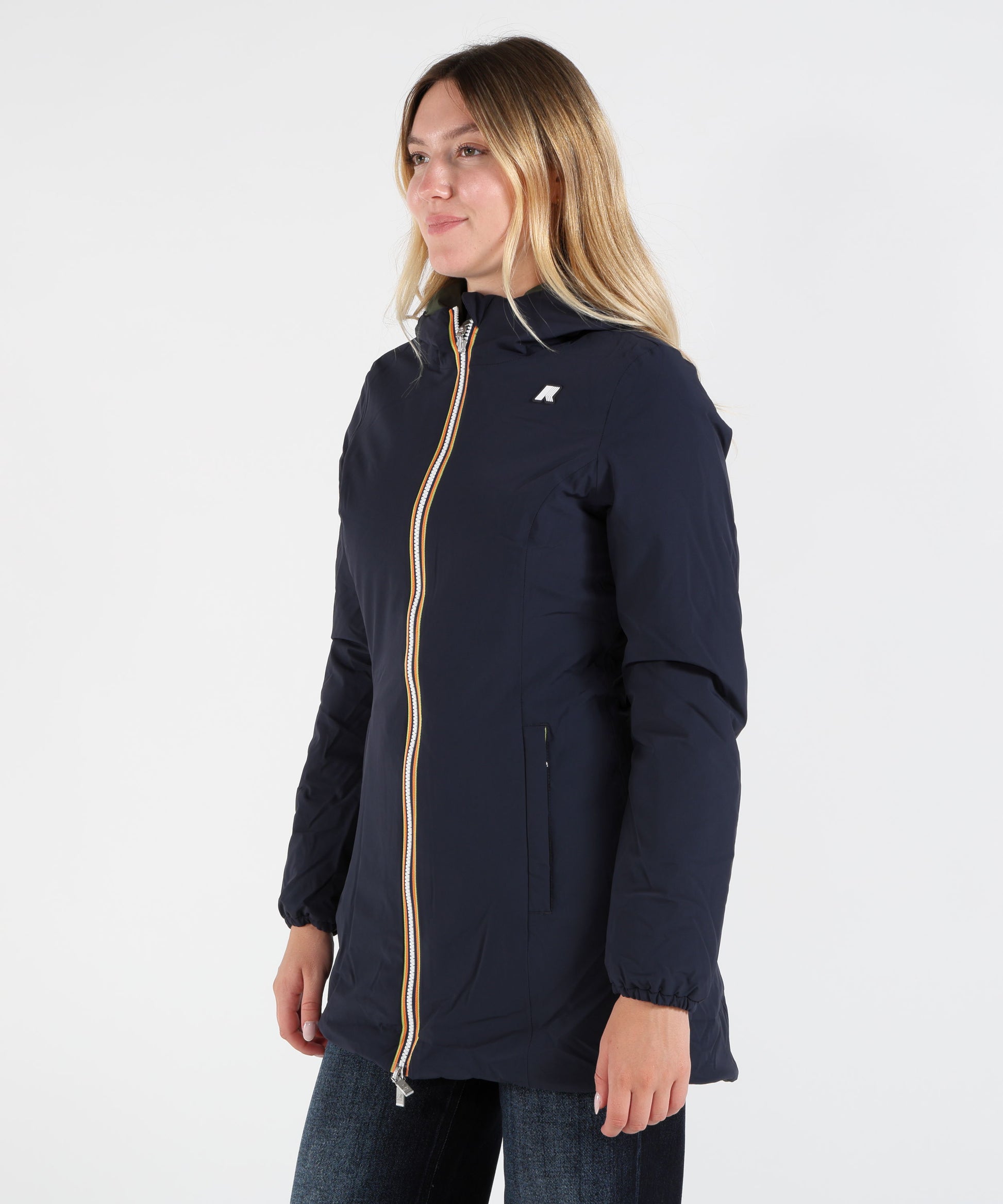 Jackets K-WAY  denise st warm double Blu/verde | K-WAY