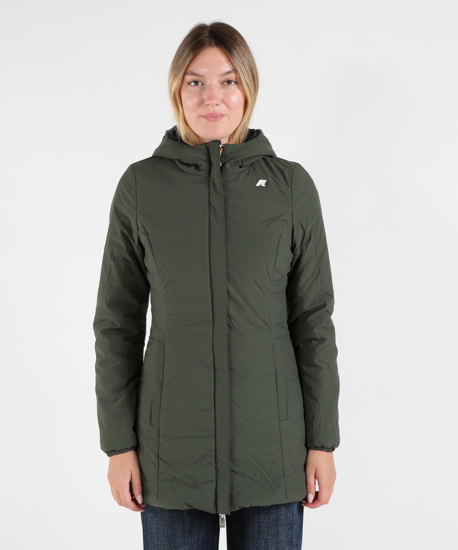 Jackets K-WAY  denise st warm double Blu/verde | K-WAY