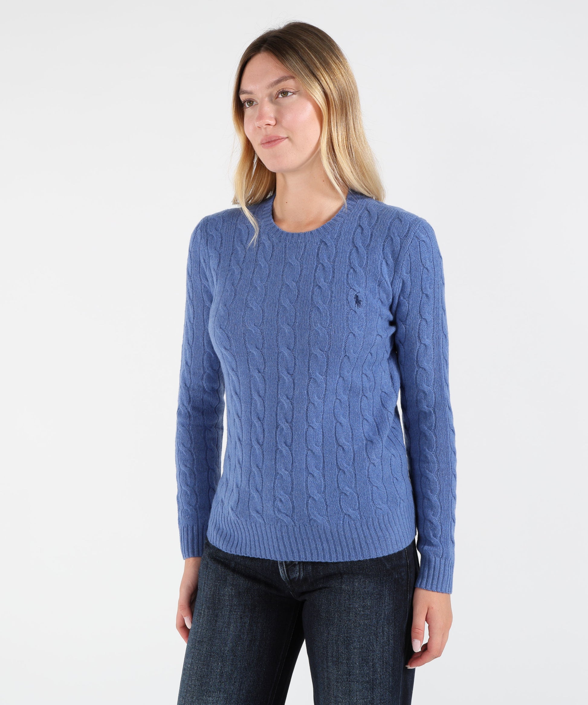 Pullovers POLO RALPH LAUREN Cable Knit Pullover Azzurro | POLO RALPH LAUREN