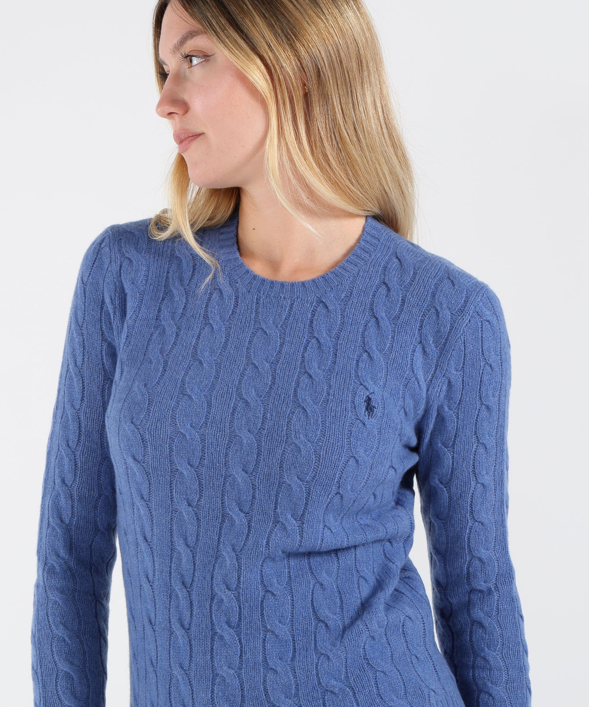 Pullovers POLO RALPH LAUREN Cable Knit Pullover Azzurro | POLO RALPH LAUREN