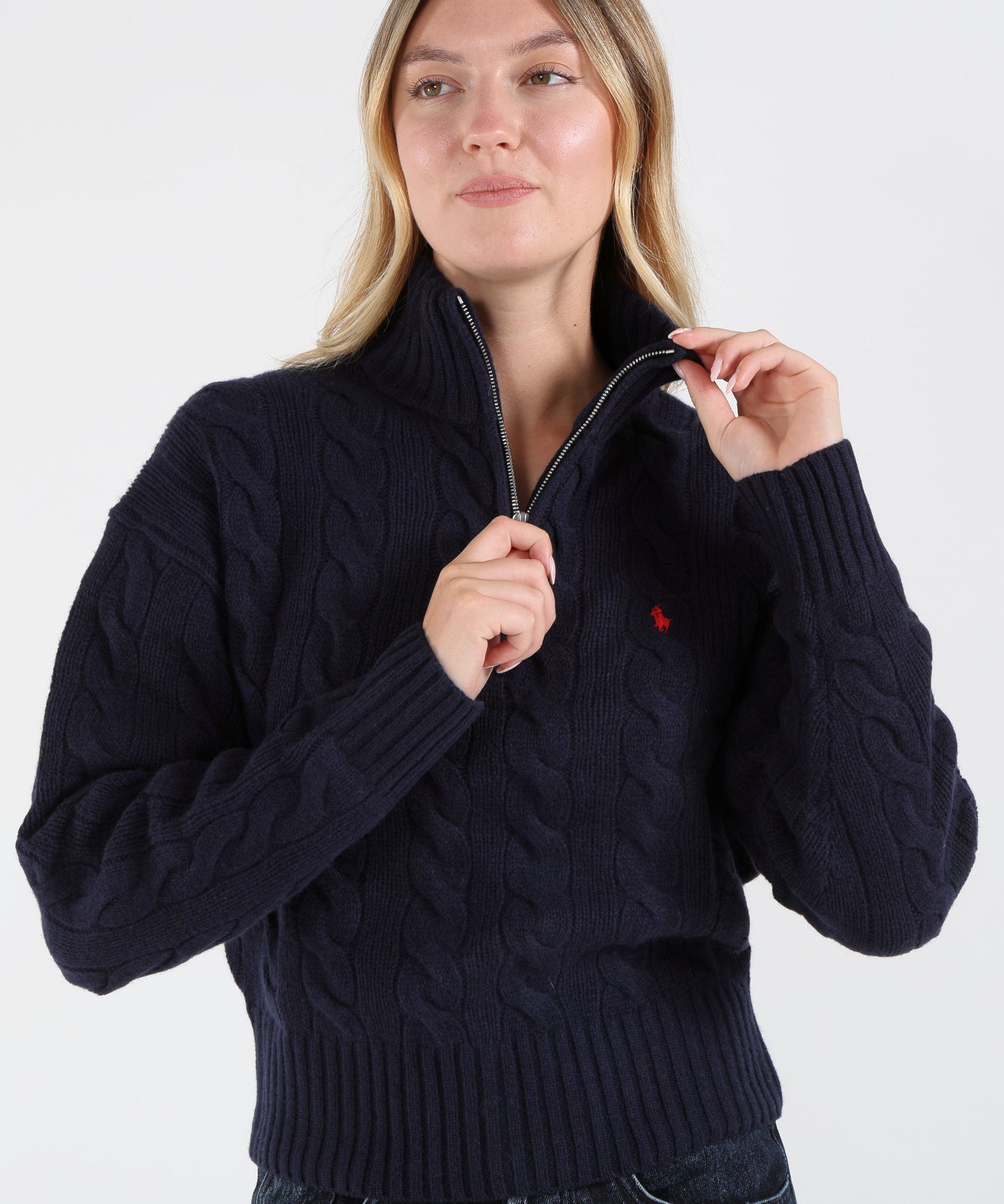 POLO RALPH LAUREN Half-Zip Cable Knit Pullover