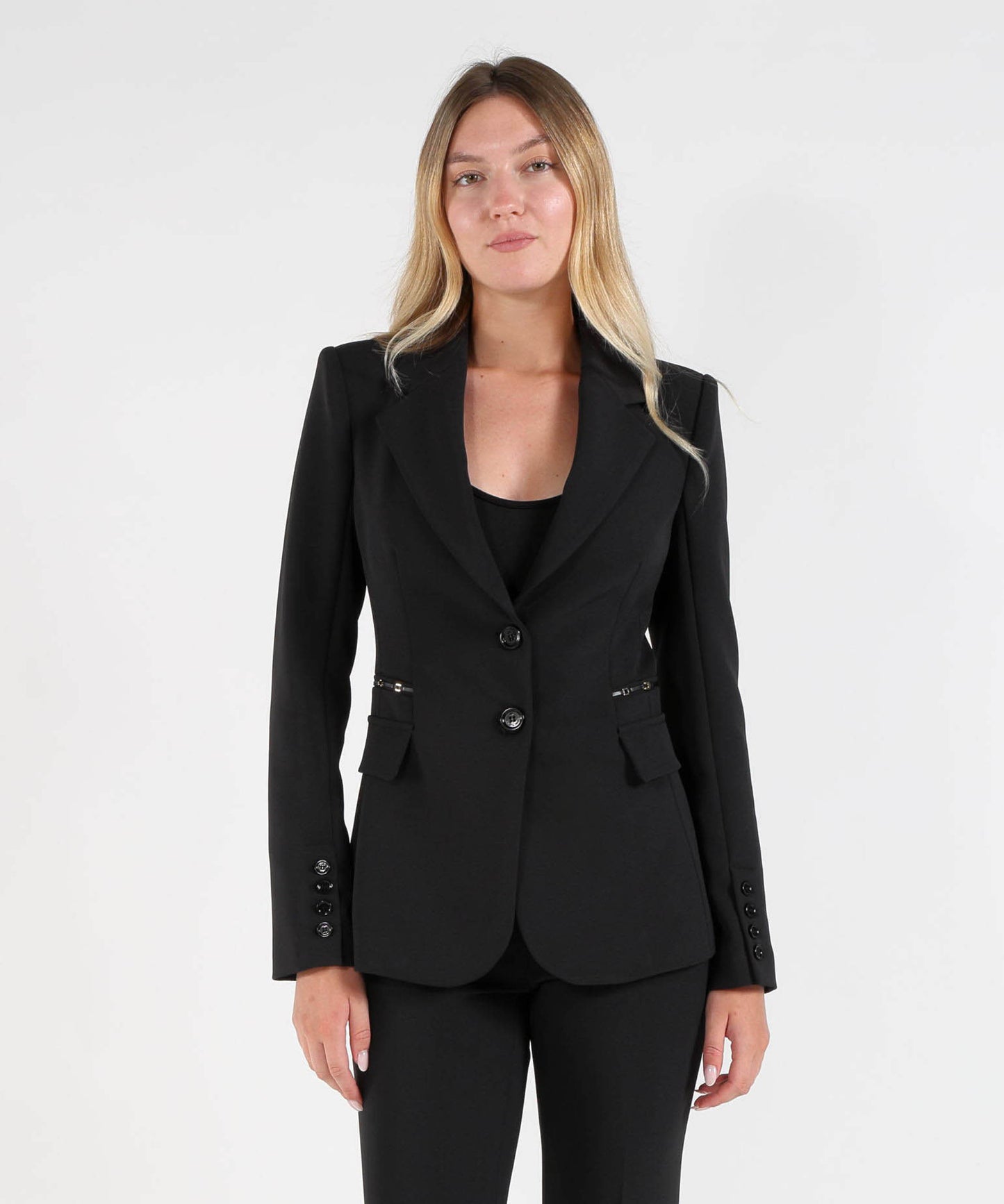 ELISABETTA FRANCHI Giacca in doppio crêpe stretch