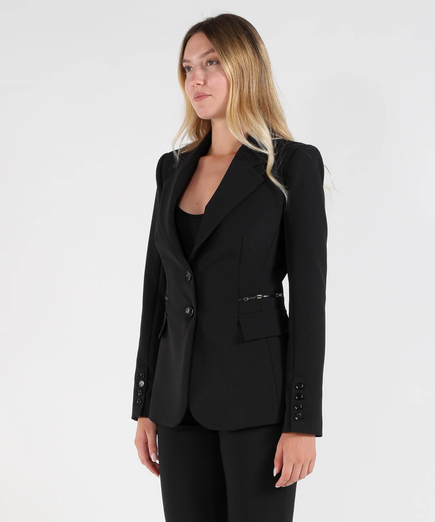 ELISABETTA FRANCHI Giacca in doppio crêpe stretch