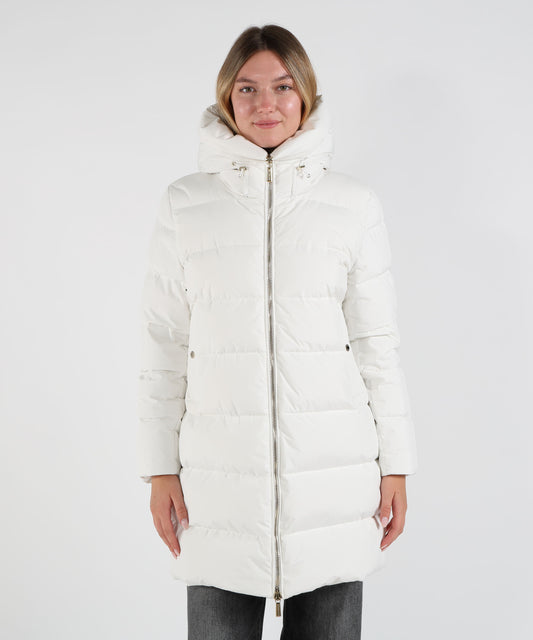Piumini MOORER Cappotto Imbottito in Piuma con Corpetto Removibile klie stp Bianco | MOORER