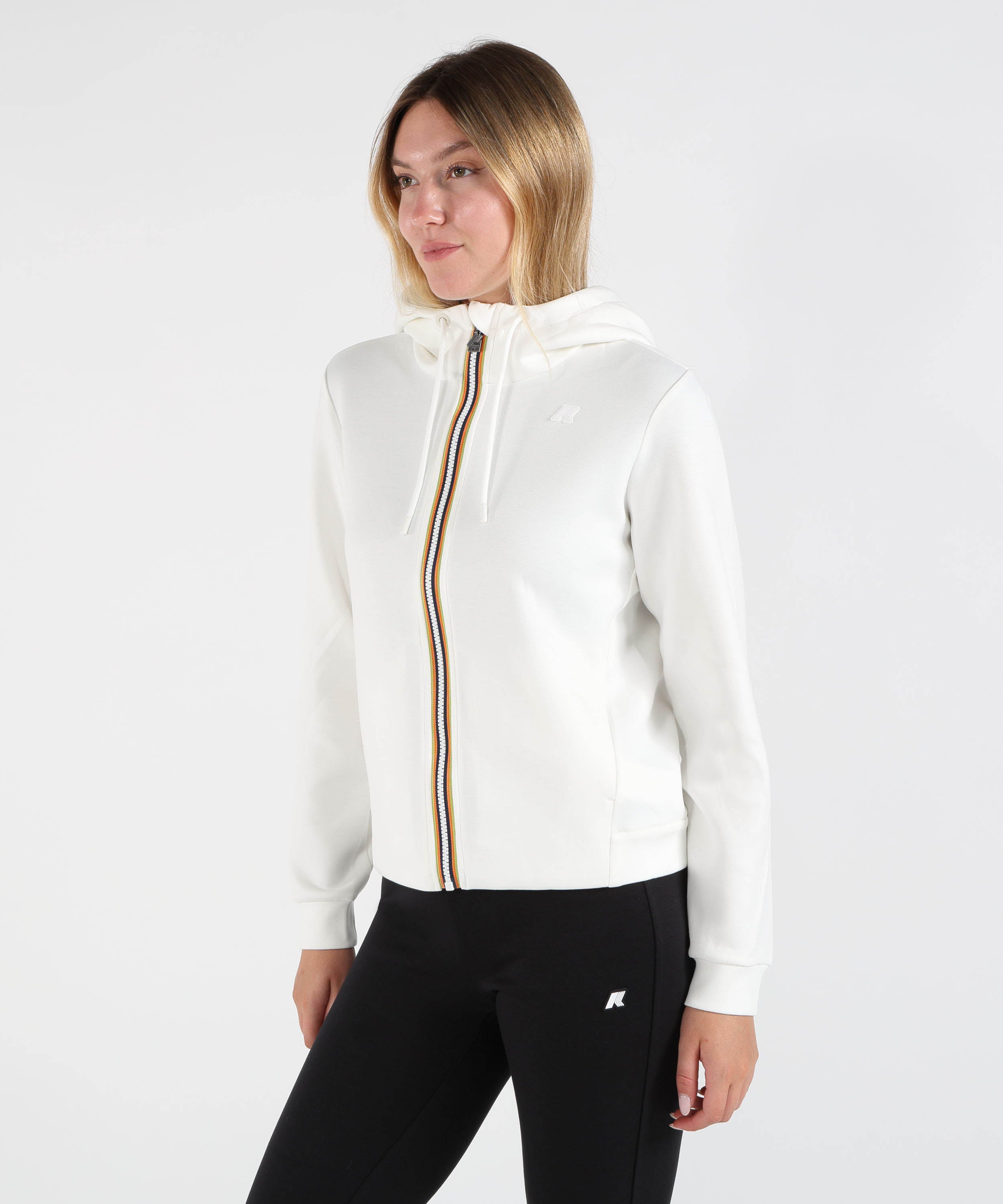 Giacche K-WAY Giacca Reversibile con Cappuccio Bianco | K-WAY