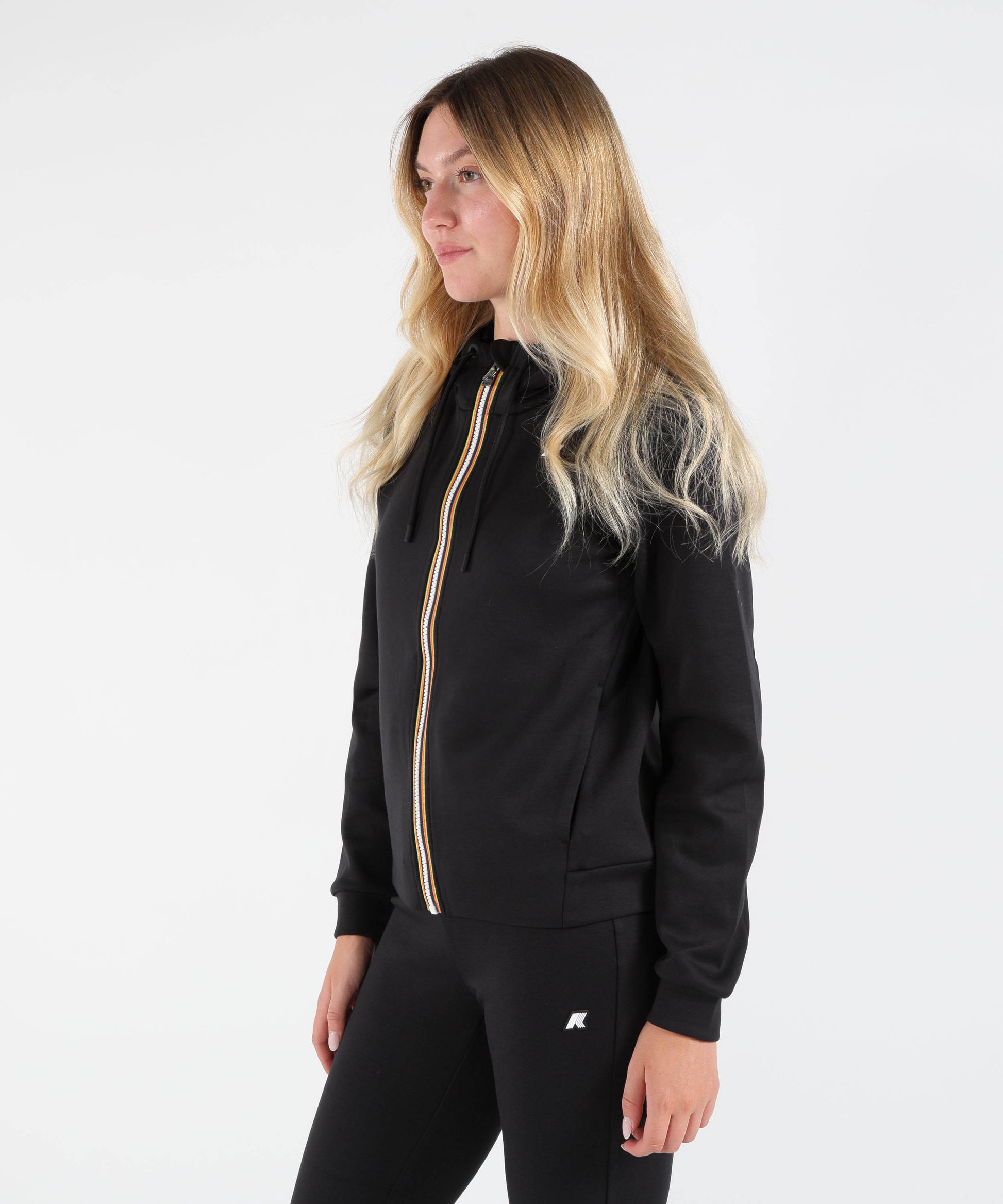 Giacche K-WAY Giacca Reversibile con Cappuccio Nero | K-WAY