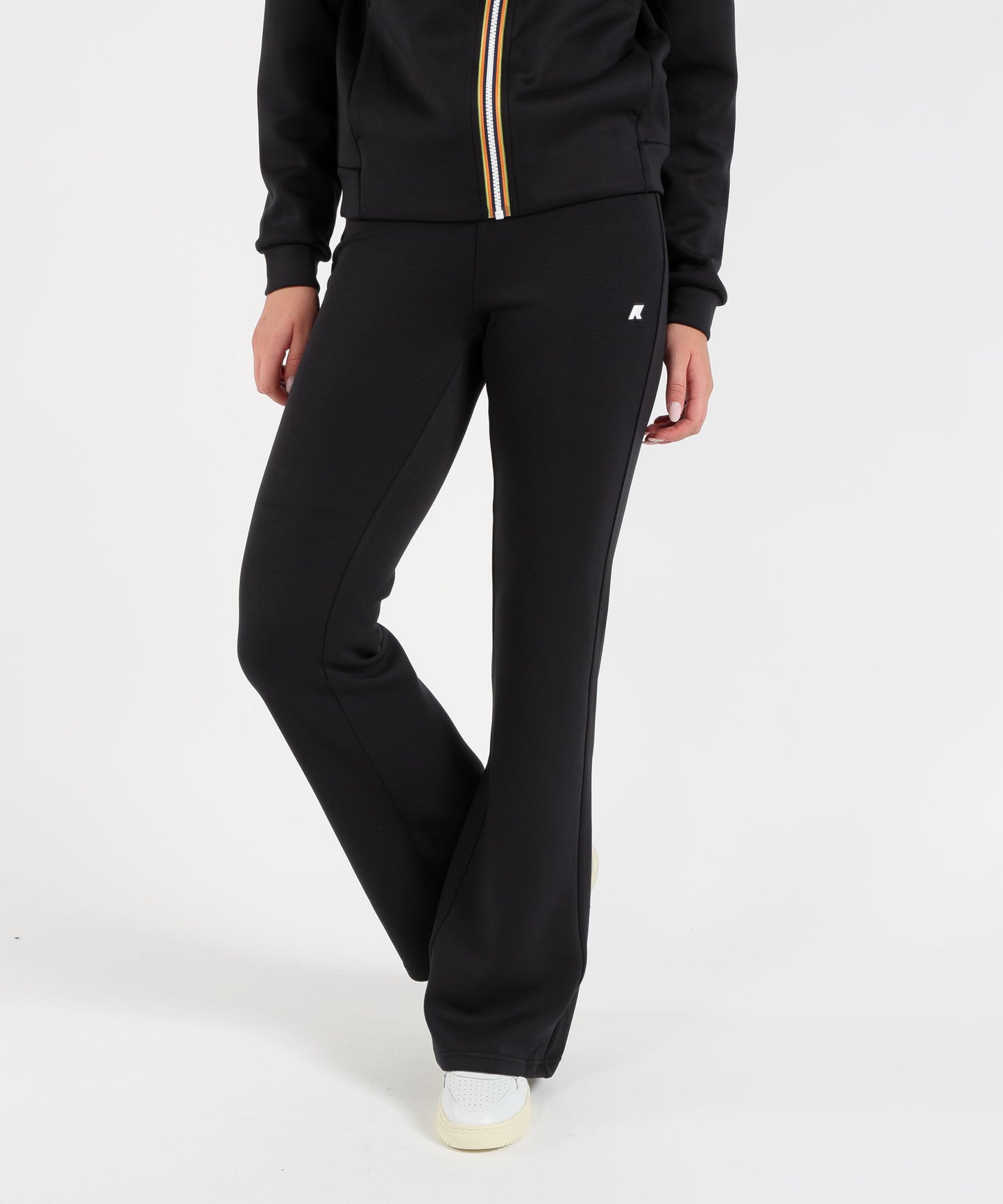 K-WAY Pantaloni Wide Leg in Felpa