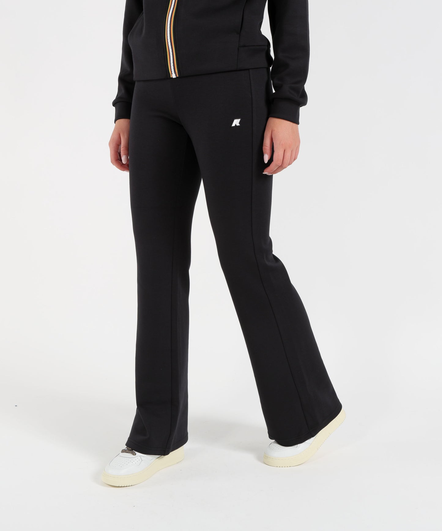 K-WAY Pantaloni Wide Leg in Felpa