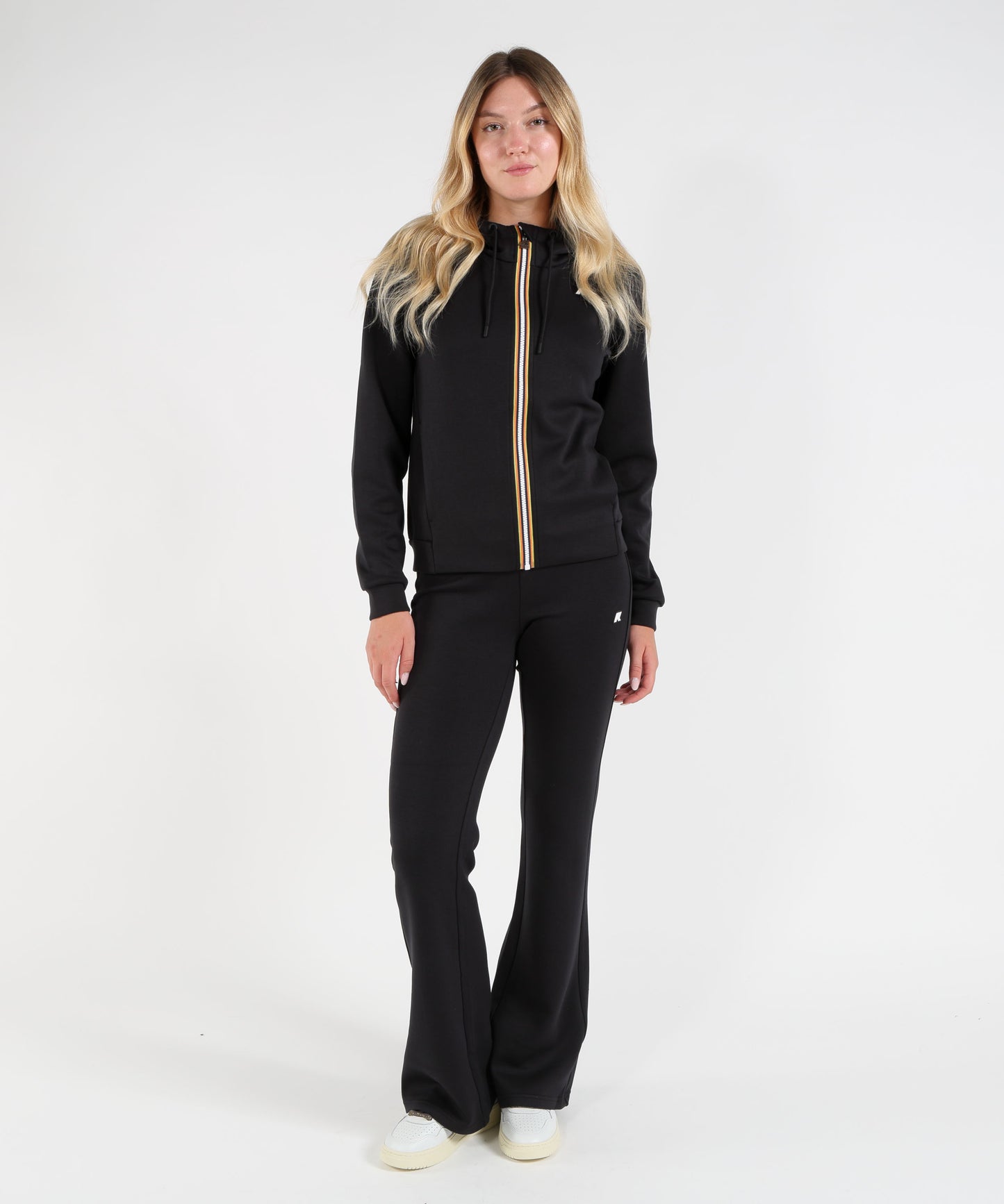 K-WAY Pantaloni Wide Leg in Felpa