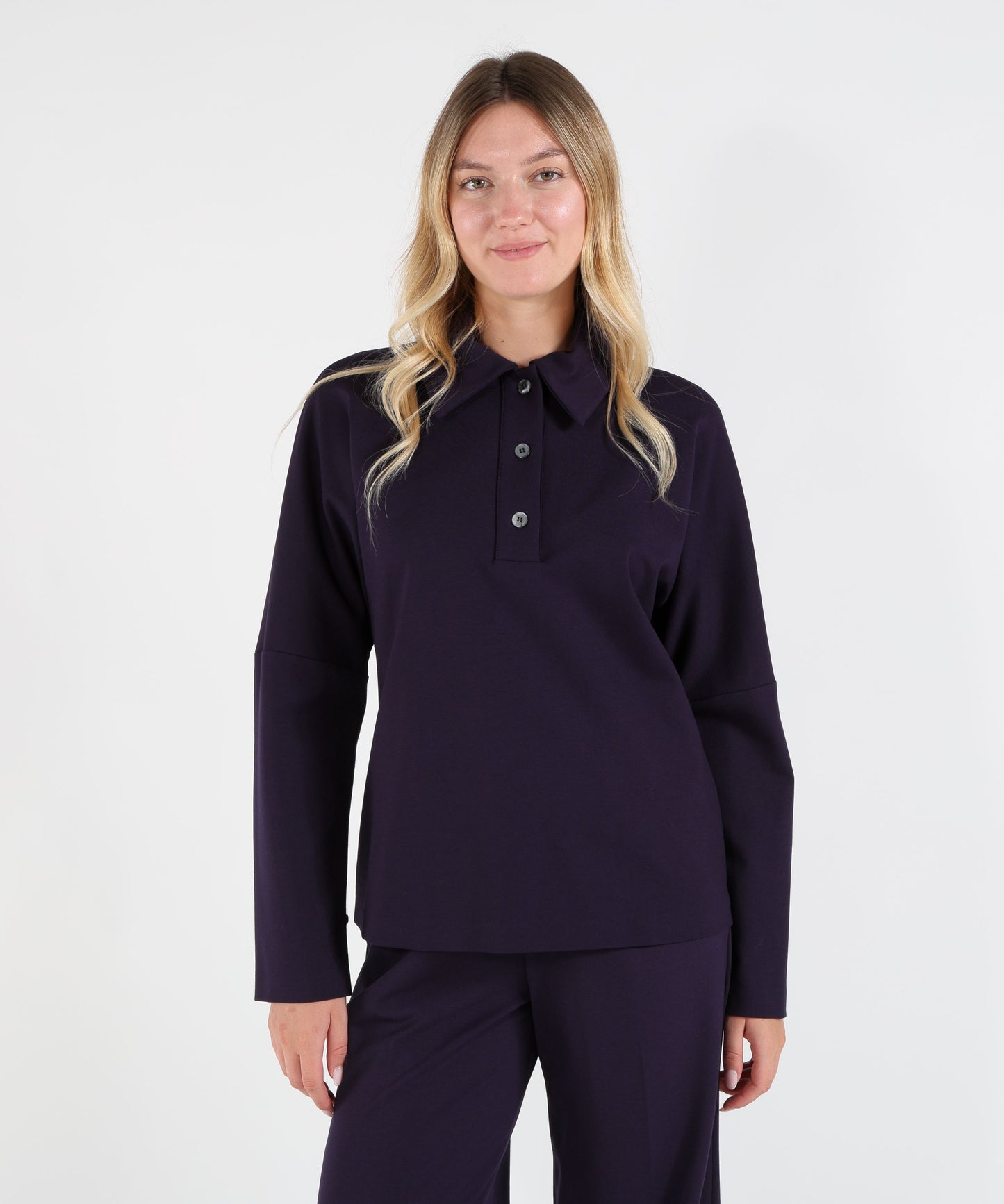 LIVIANA CONTI Maglia Blusa Miranda punto Milano modello polo