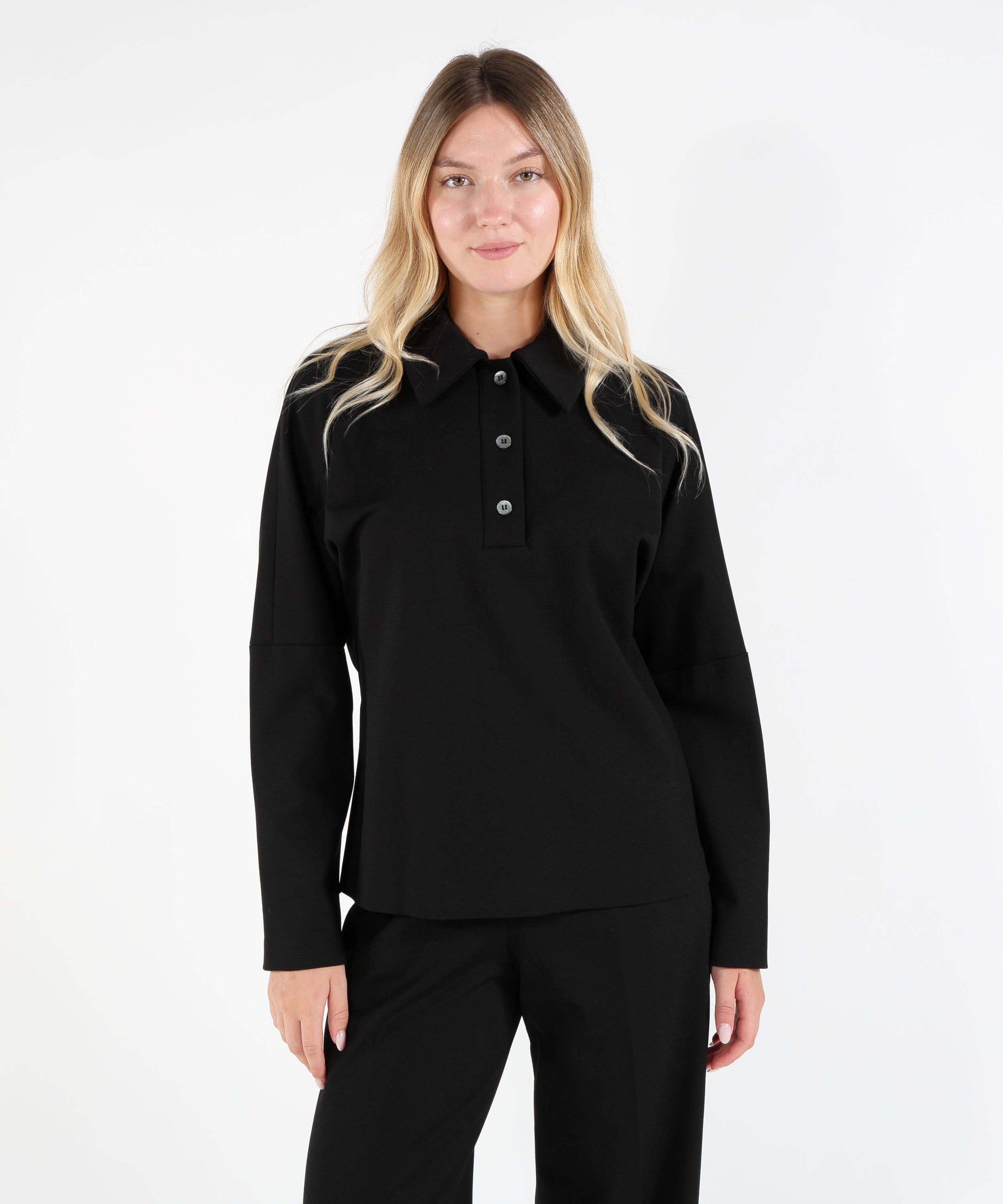 LIVIANA CONTI Maglia Blusa Miranda punto Milano modello polo
