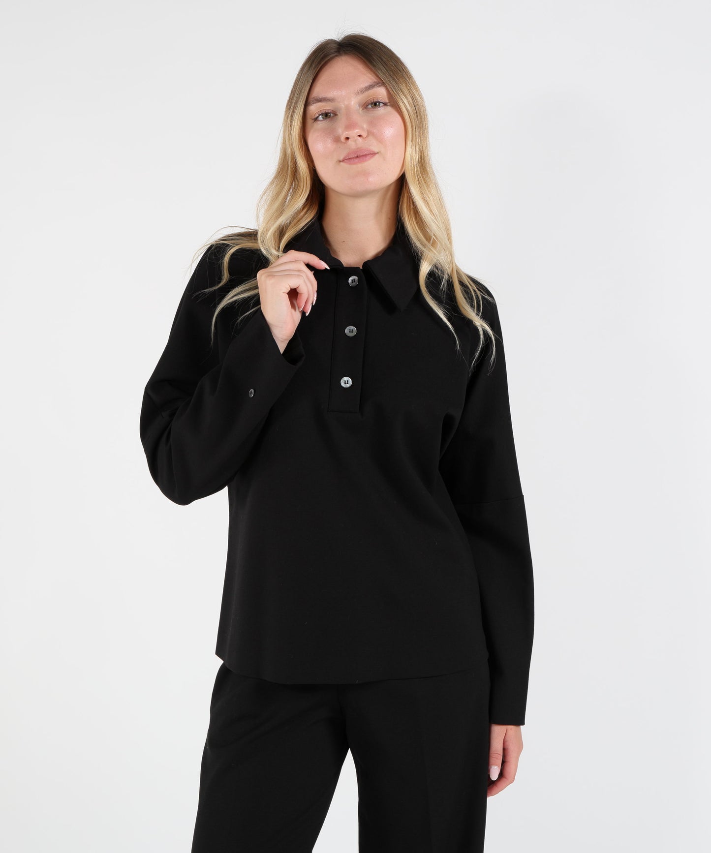 LIVIANA CONTI Maglia Blusa Miranda punto Milano modello polo