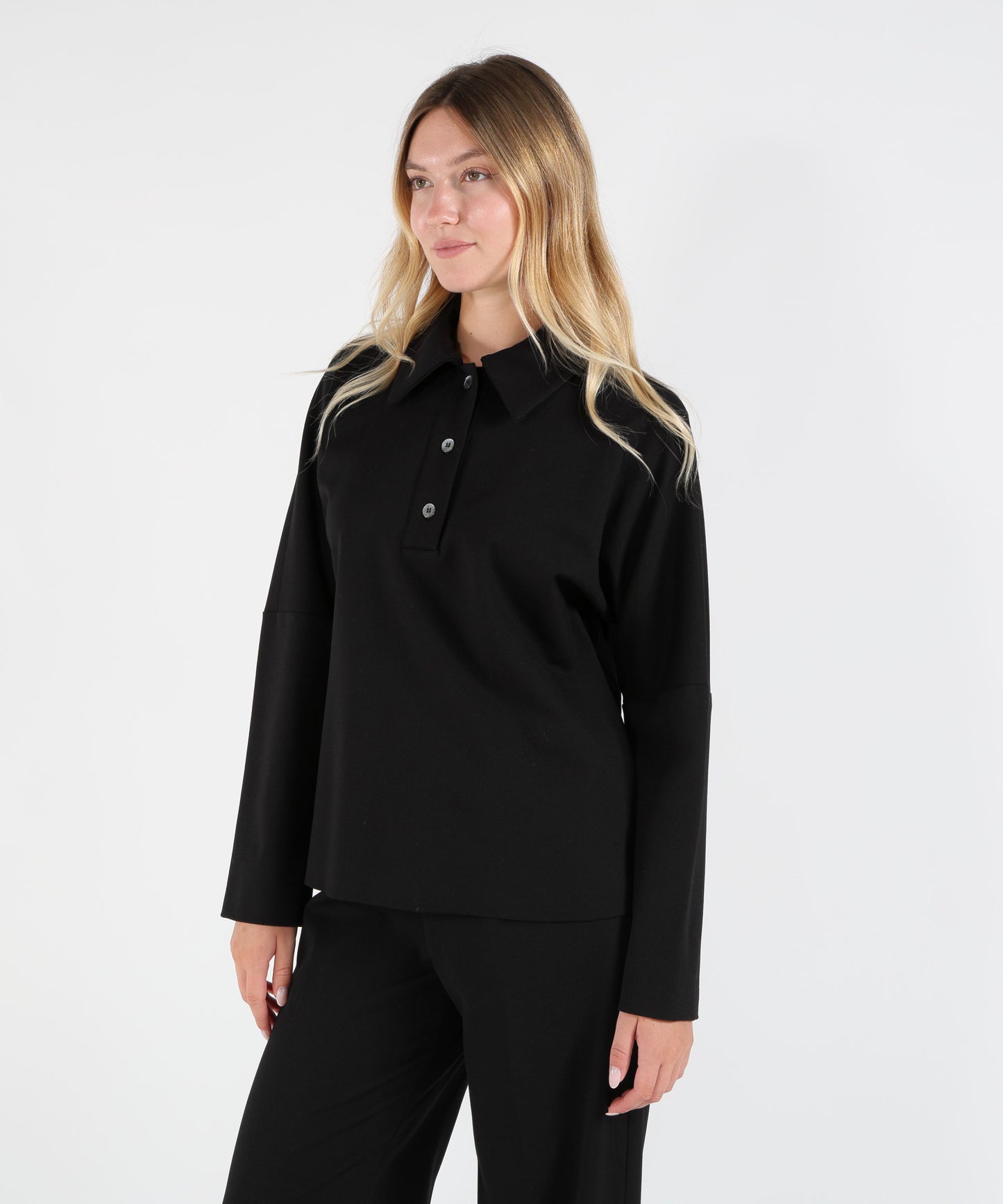 LIVIANA CONTI Maglia Blusa Miranda punto Milano modello polo