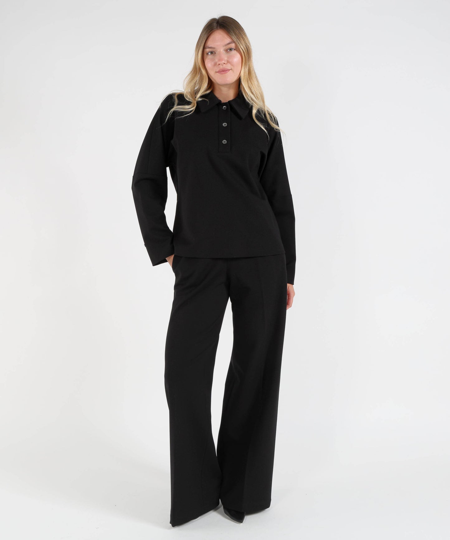 LIVIANA CONTI Maglia Blusa Miranda punto Milano modello polo