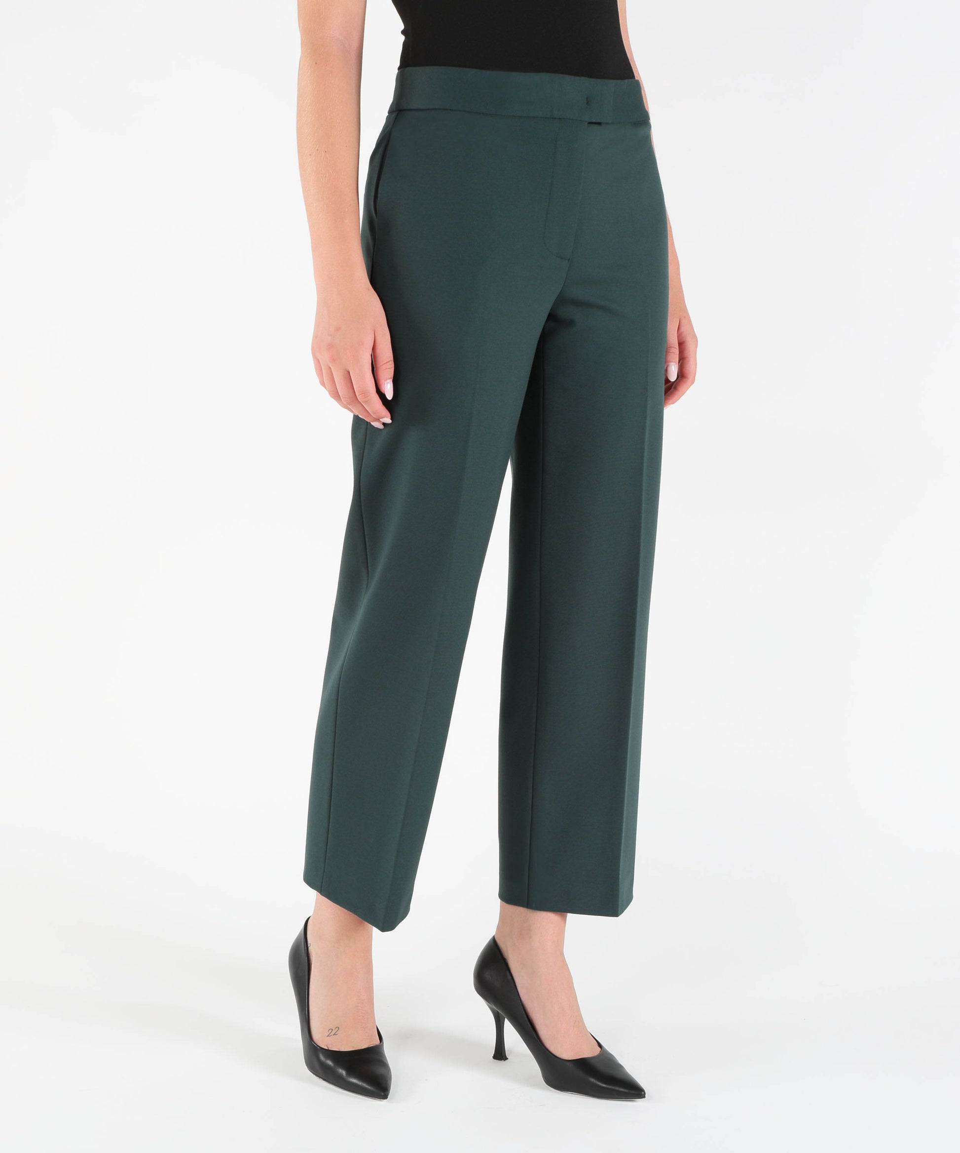 Pantaloni LIVIANA CONTI Pantaloni Dritti con Piega Stirata Verde | LIVIANA CONTI