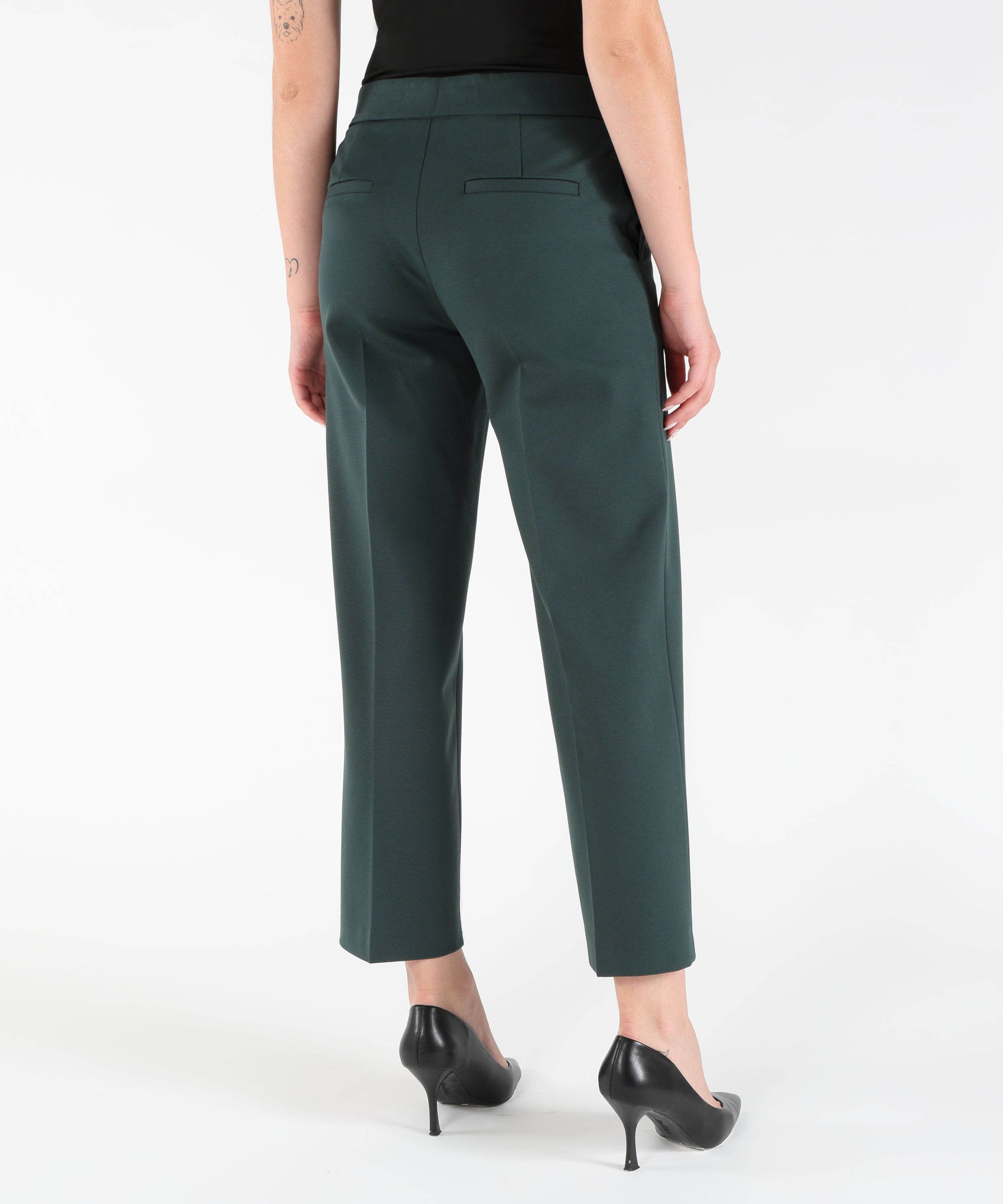 Pantaloni LIVIANA CONTI Pantaloni Dritti con Piega Stirata Verde | LIVIANA CONTI