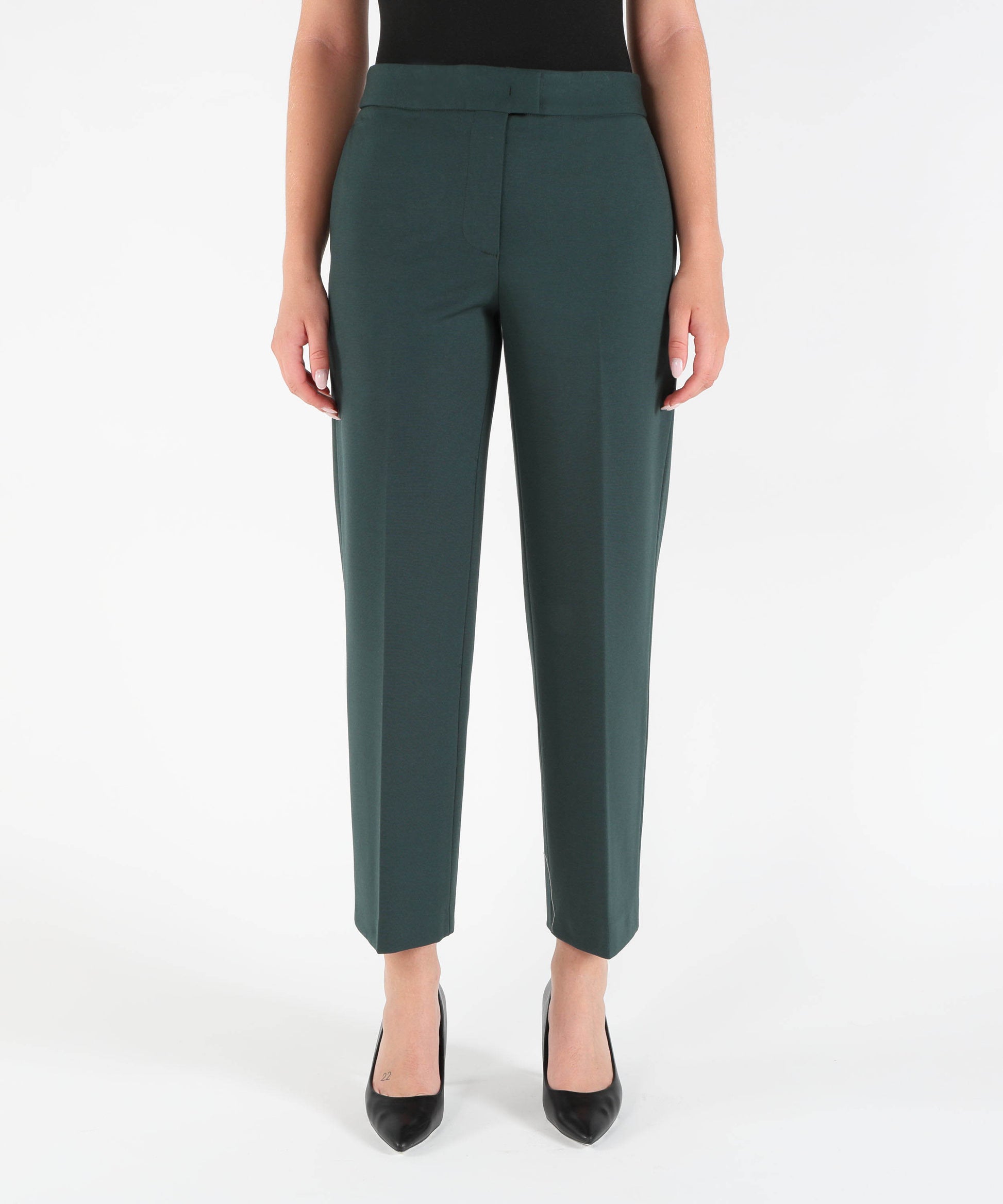 Pantaloni LIVIANA CONTI Pantaloni Dritti con Piega Stirata Verde | LIVIANA CONTI