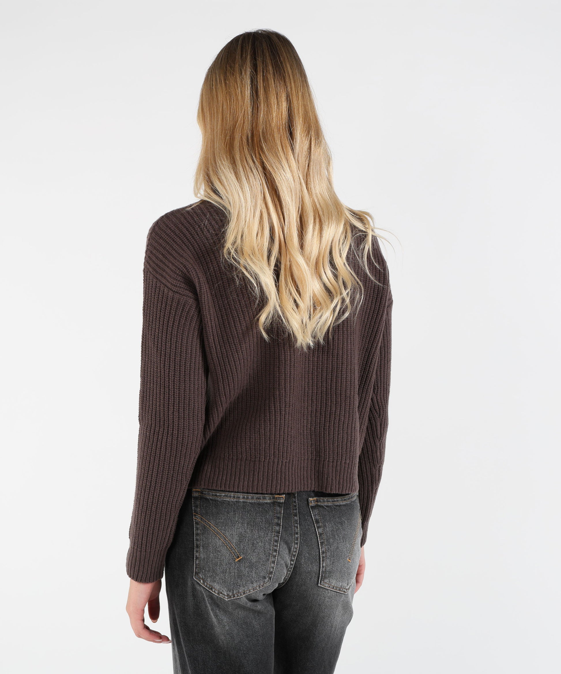 Maglie HERNO Maglione in Lana a Collo Alto Marrone | HERNO