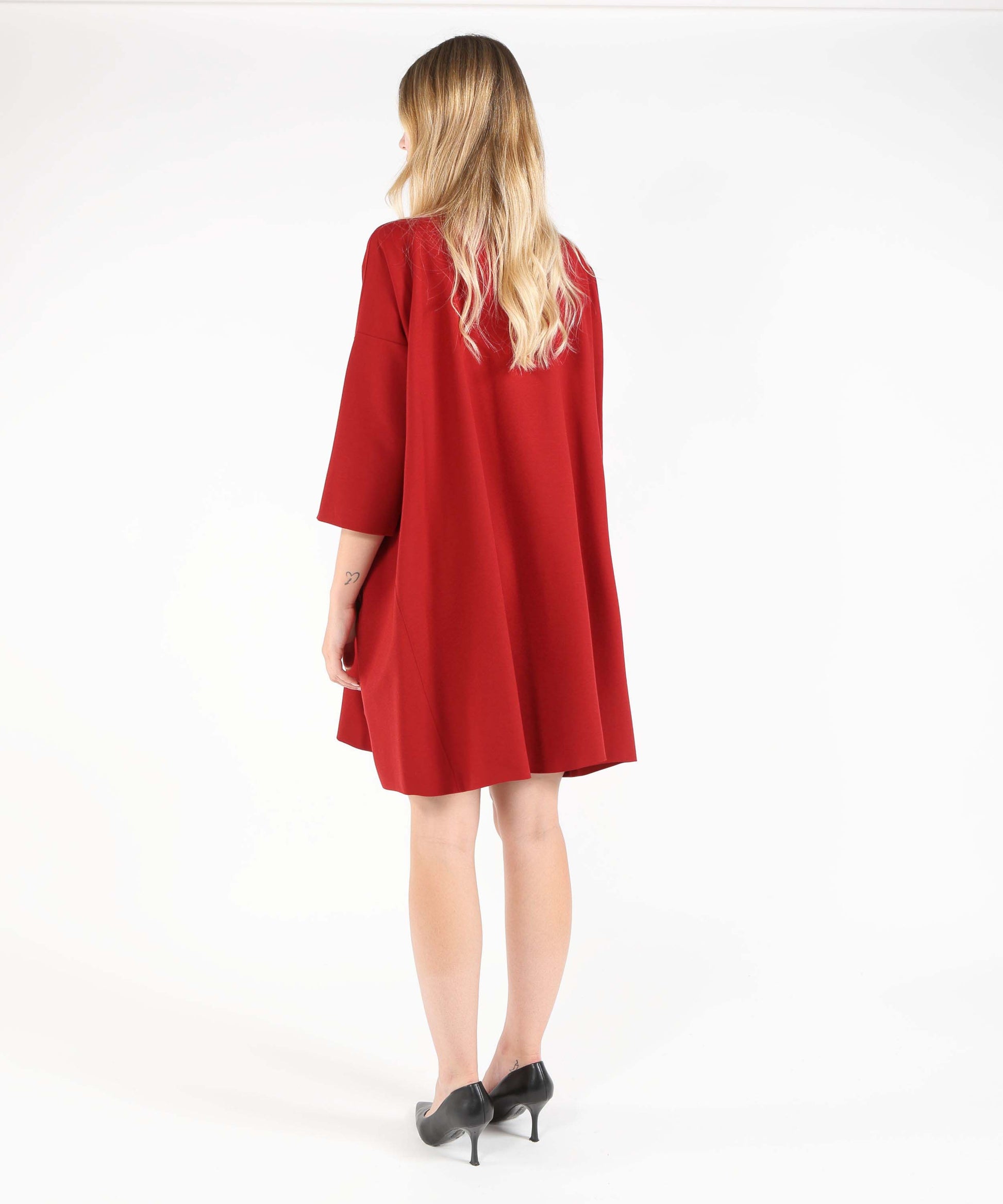 Abiti LIVIANA CONTI Abito Midi con Maniche 3/4 Rosso | LIVIANA CONTI