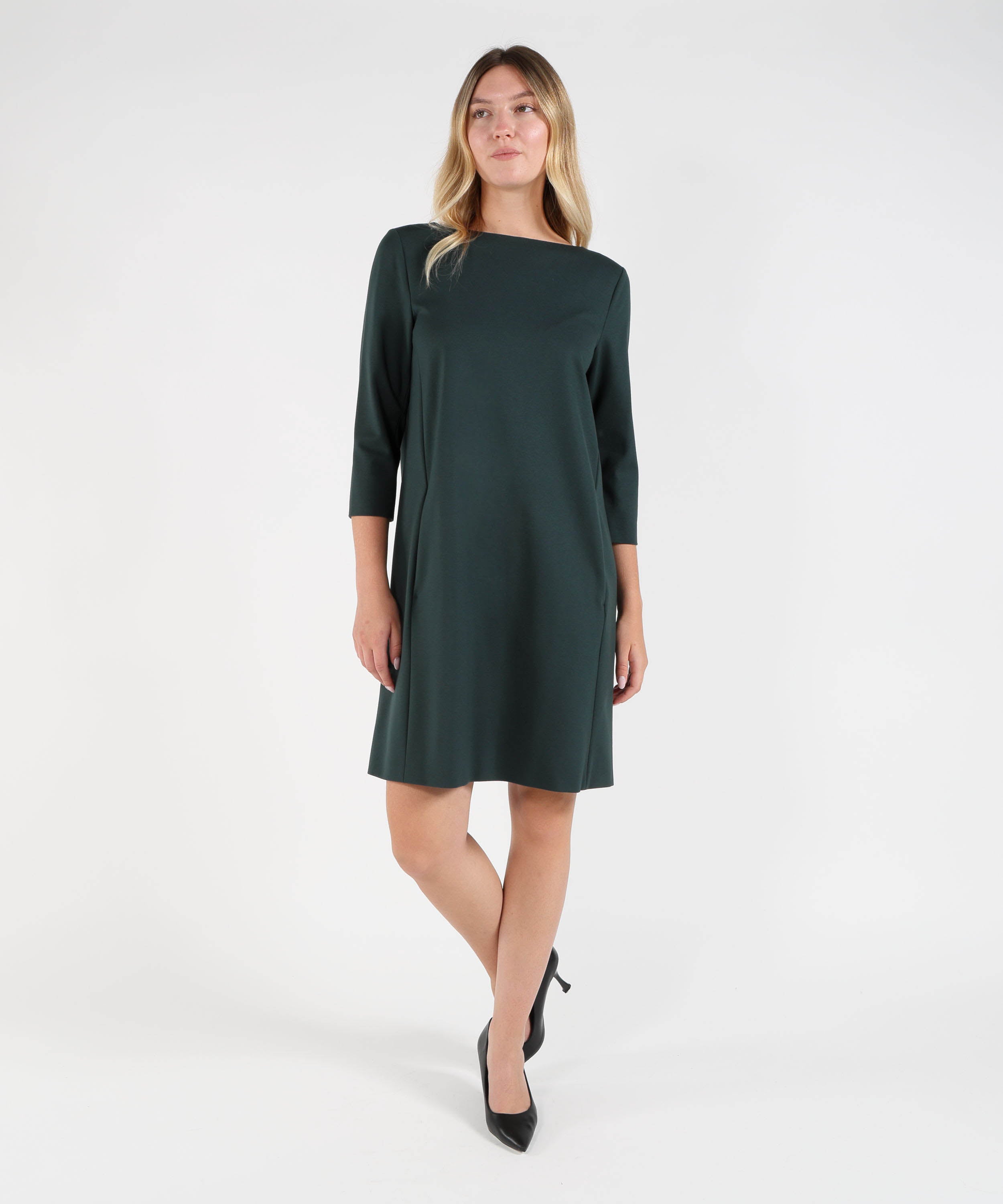 Abiti LIVIANA CONTI Abito Midi con Maniche 3/4 Verde | LIVIANA CONTI