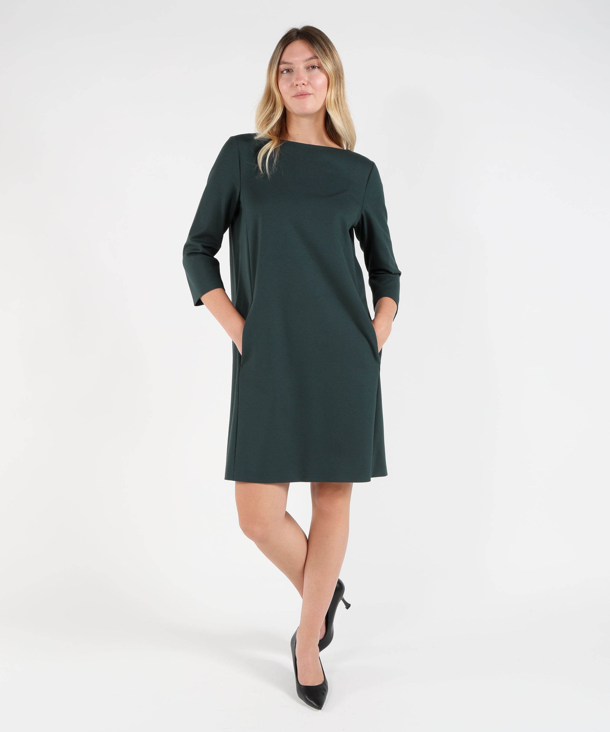 Abiti LIVIANA CONTI Abito Midi con Maniche 3/4 Verde | LIVIANA CONTI