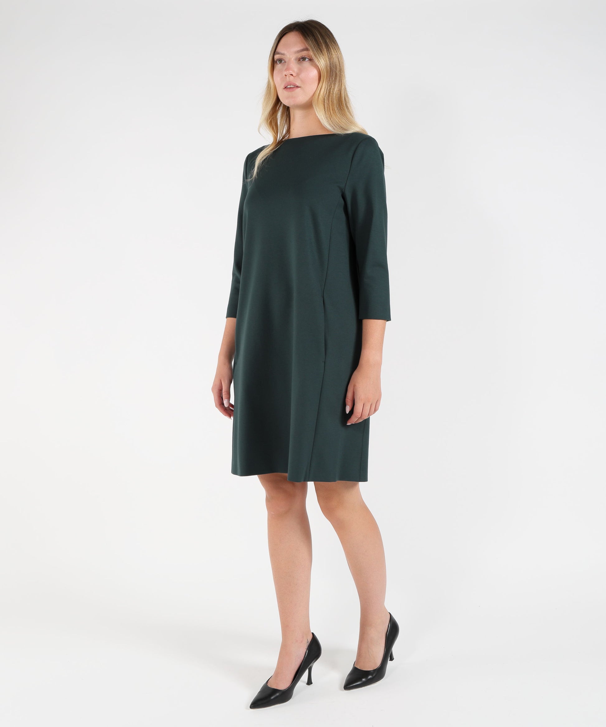 Abiti LIVIANA CONTI Abito Midi con Maniche 3/4 Verde | LIVIANA CONTI