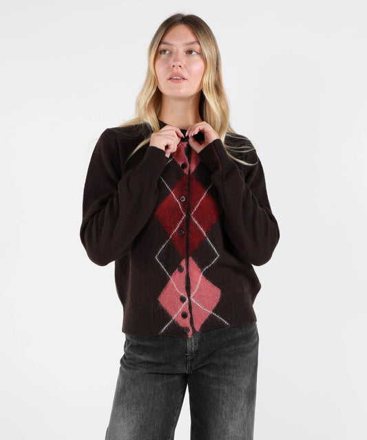 Cardigan LIVIANA CONTI Cardigan saba Marrone | LIVIANA CONTI