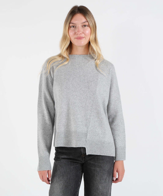 Maglie LIVIANA CONTI Maglione Asimmetrico annette Grigio | LIVIANA CONTI