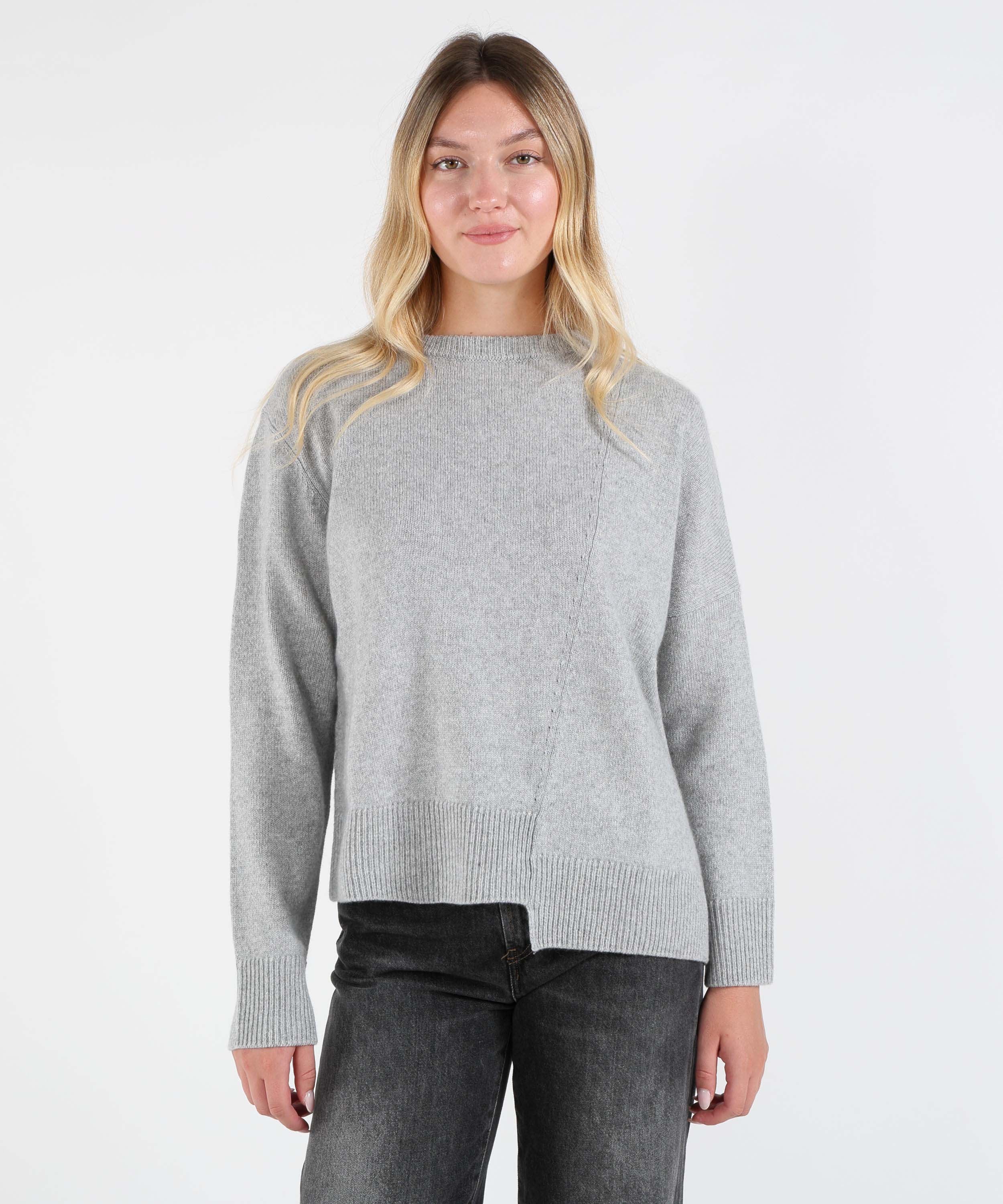 Maglie LIVIANA CONTI Maglione Asimmetrico annette Grigio | LIVIANA CONTI
