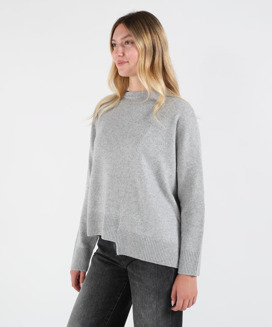 Maglie LIVIANA CONTI Maglione Asimmetrico annette Grigio | LIVIANA CONTI