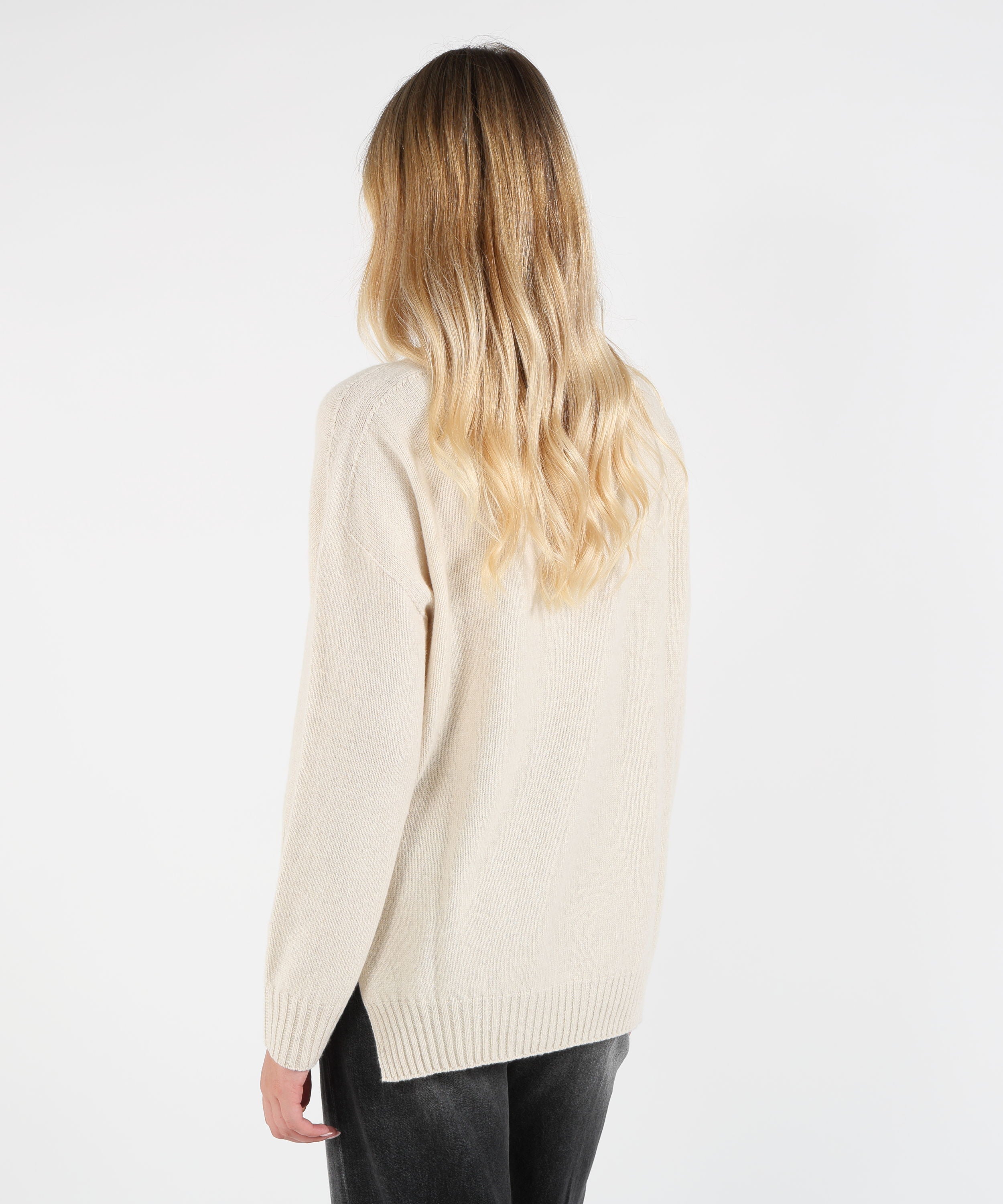 Maglie LIVIANA CONTI Maglione girocollo Talia Beige | LIVIANA CONTI
