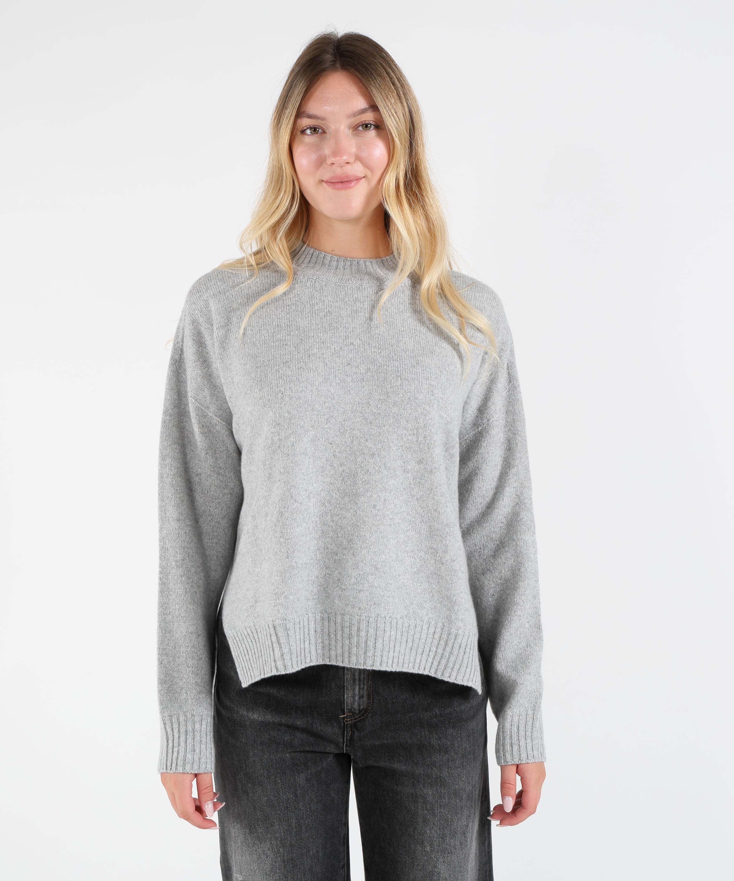 Maglie LIVIANA CONTI Maglione girocollo Talia Grigio | LIVIANA CONTI