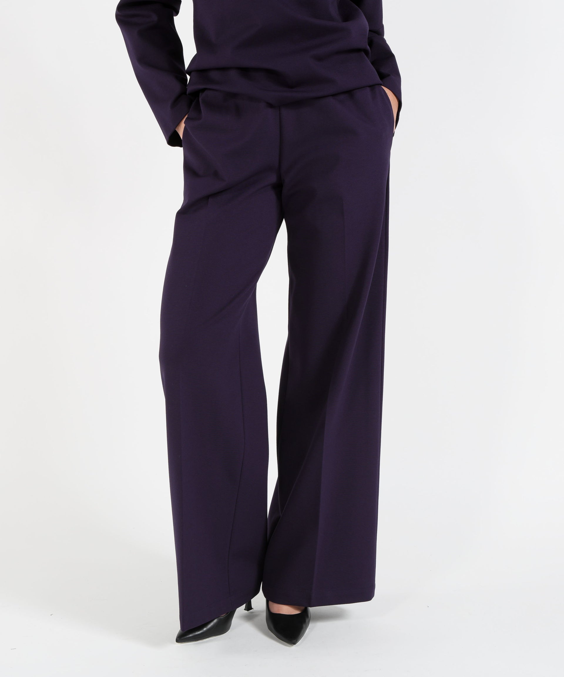 LIVIANA CONTI Pantaloni Wide Leg con Vita Elasticizzata ethan