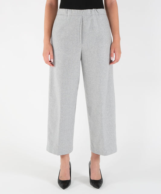 Pantaloni LIVIANA CONTI Pantaloni Wide Leg Pied de Poule alfred Grigio | LIVIANA CONTI