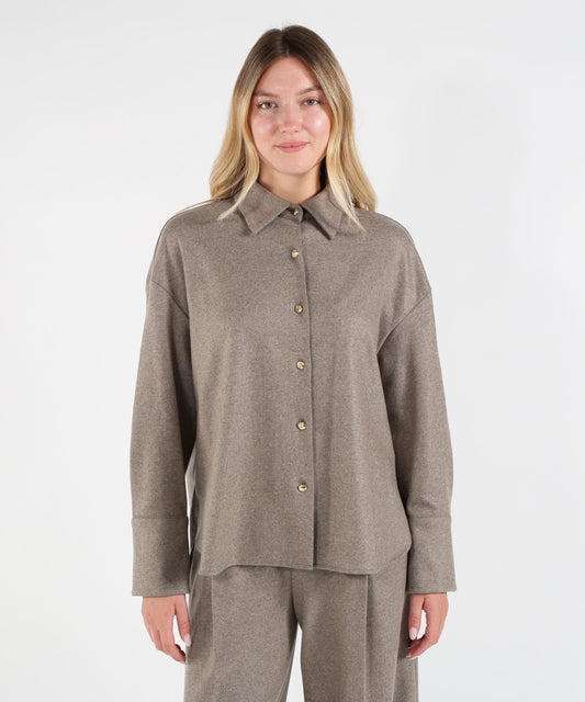 Camicie LIVIANA CONTI Camicia danica Tortora | LIVIANA CONTI
