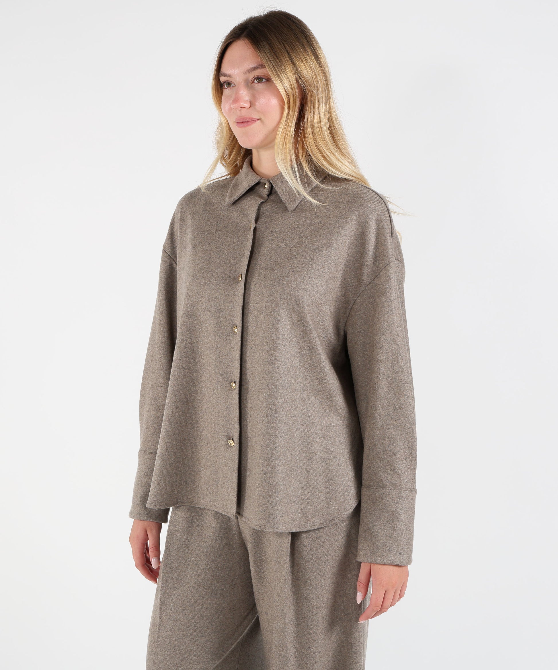 Camicie LIVIANA CONTI Camicia danica Tortora | LIVIANA CONTI