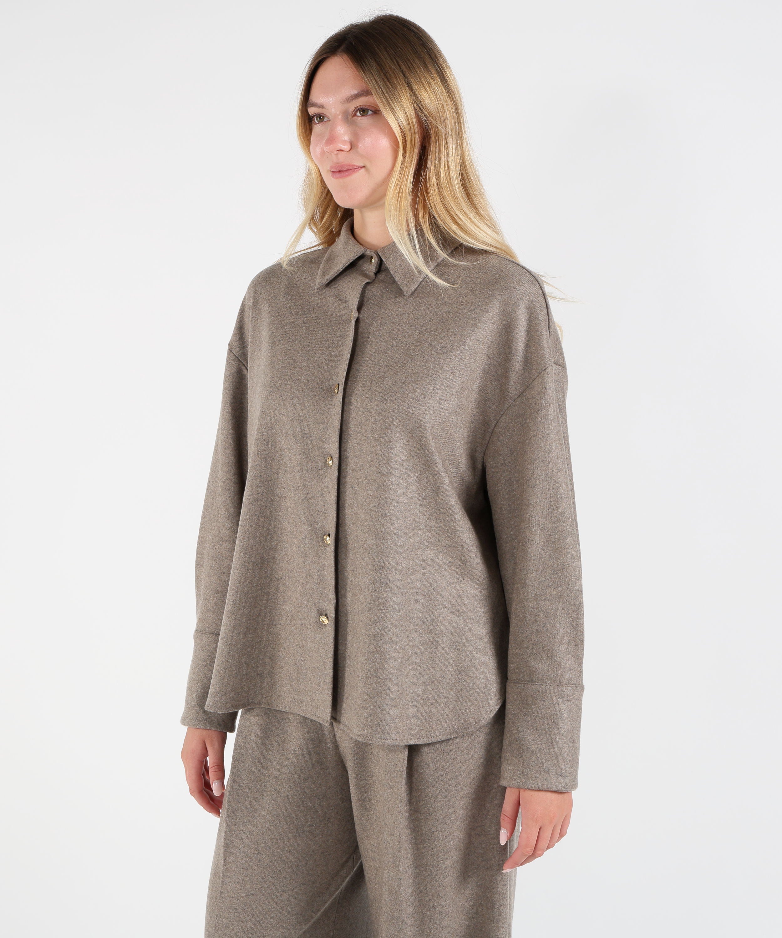 Camicie LIVIANA CONTI Camicia danica Tortora | LIVIANA CONTI