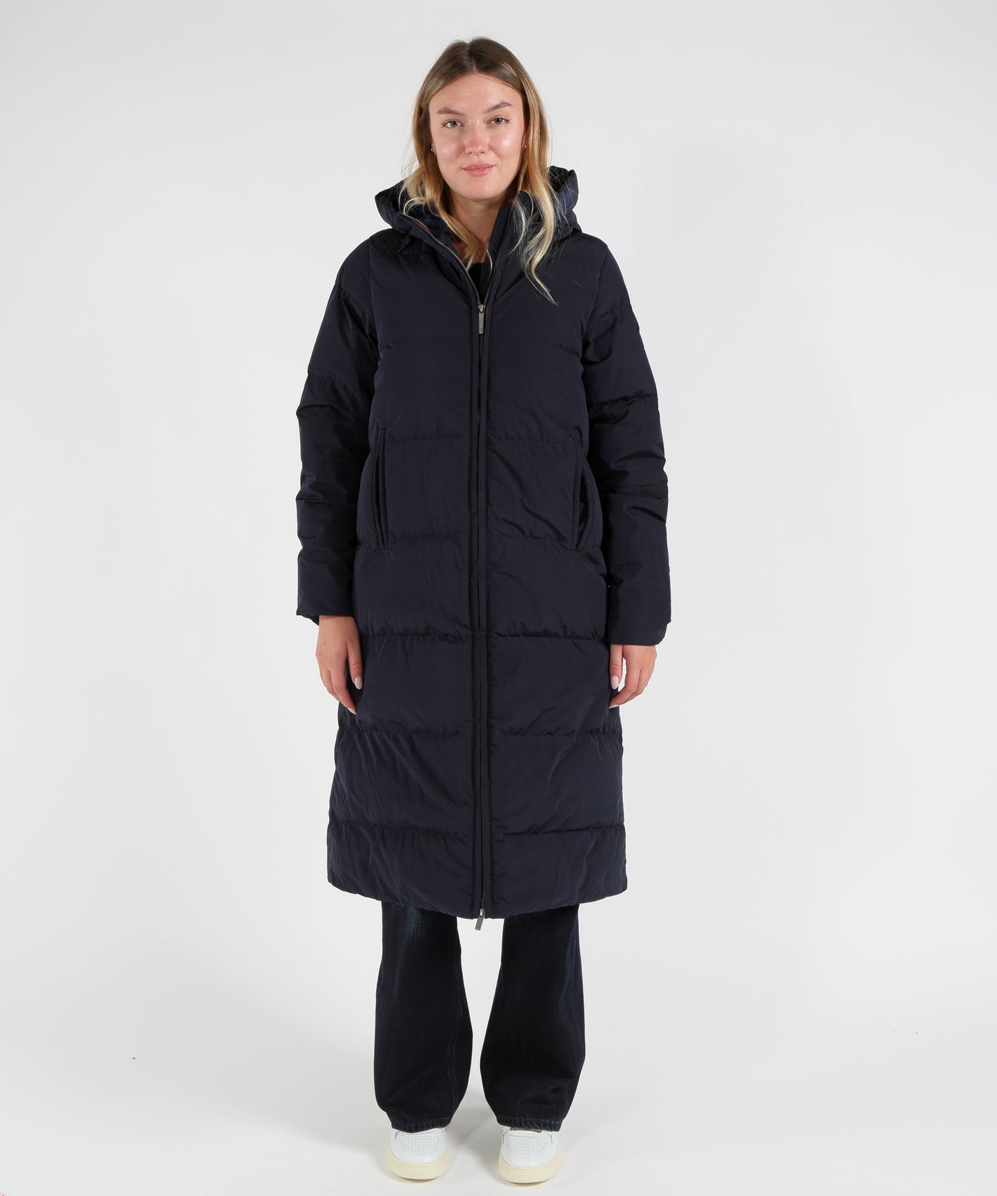 K-WAY Parka Lungo con Cappuccio e Interno in Pelliccia