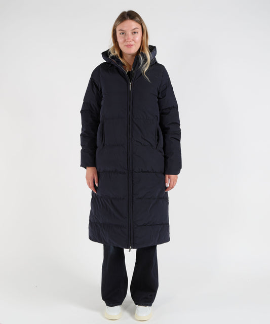 Parkas K-WAY Long Hooded Parka with Fur Lining Blu | K-WAY