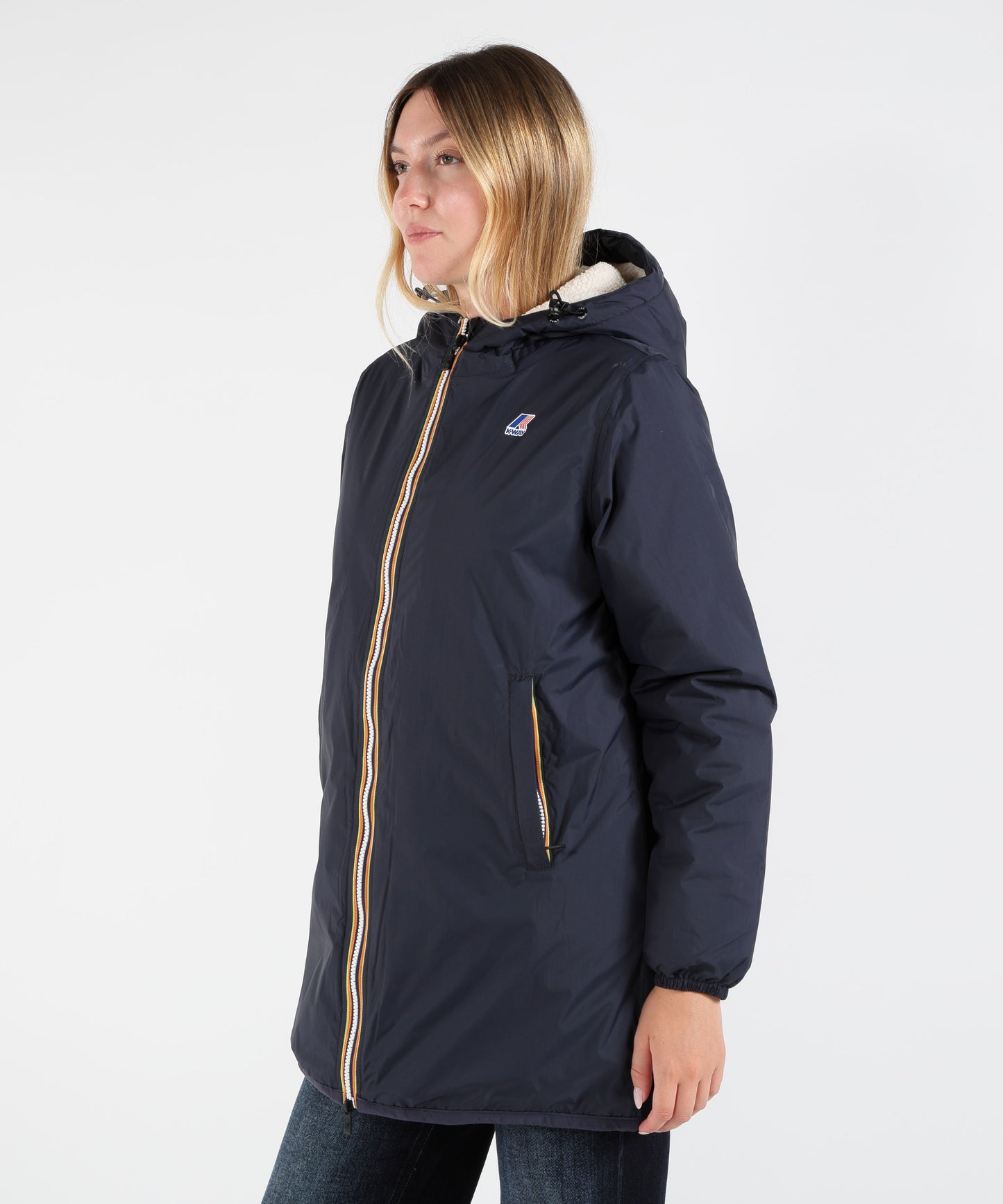 K-WAY Parka Corto con Cappuccio