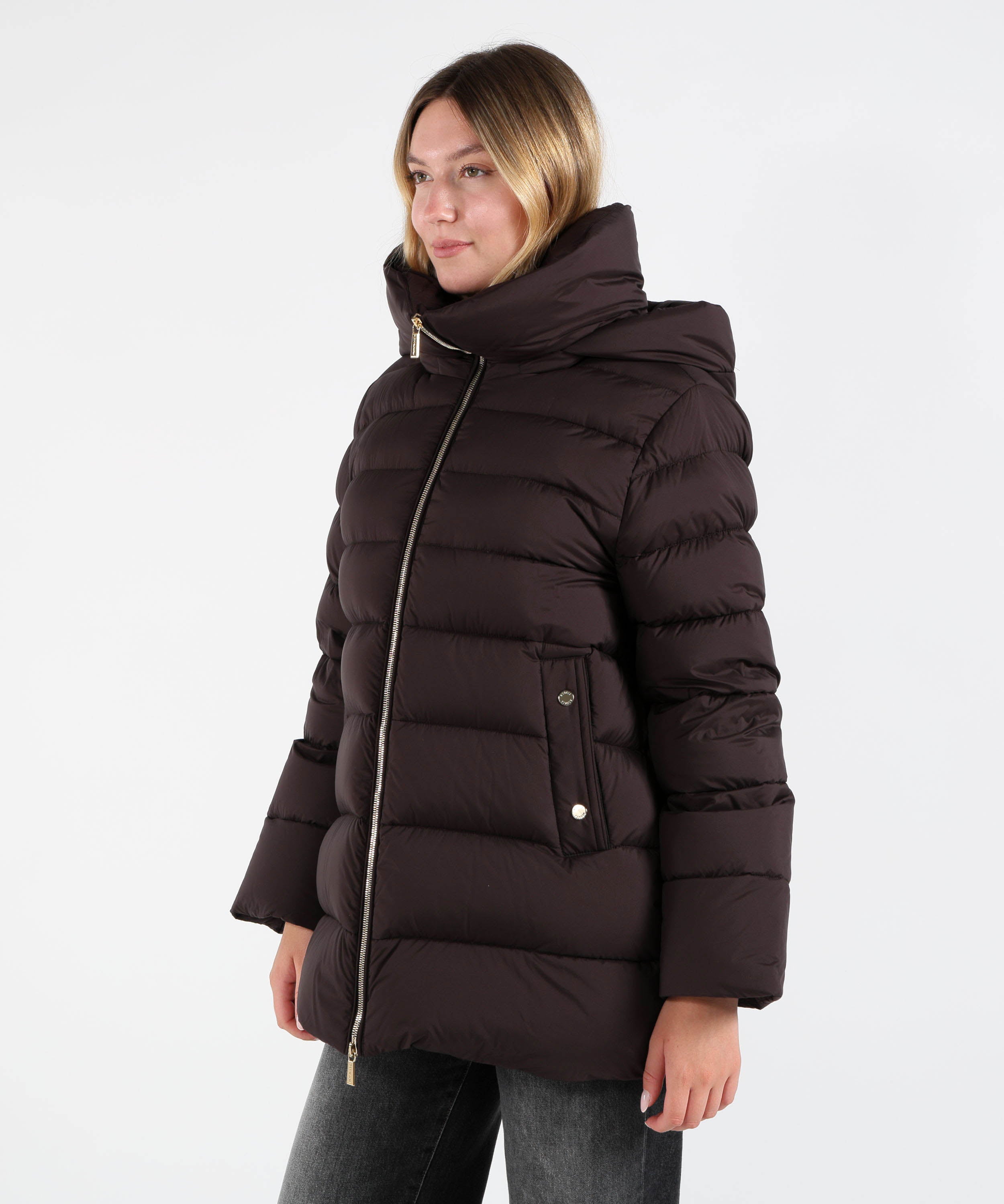 Puffer jackets MOORER Siberian Goose Down Jacket Cioccolato | MOORER